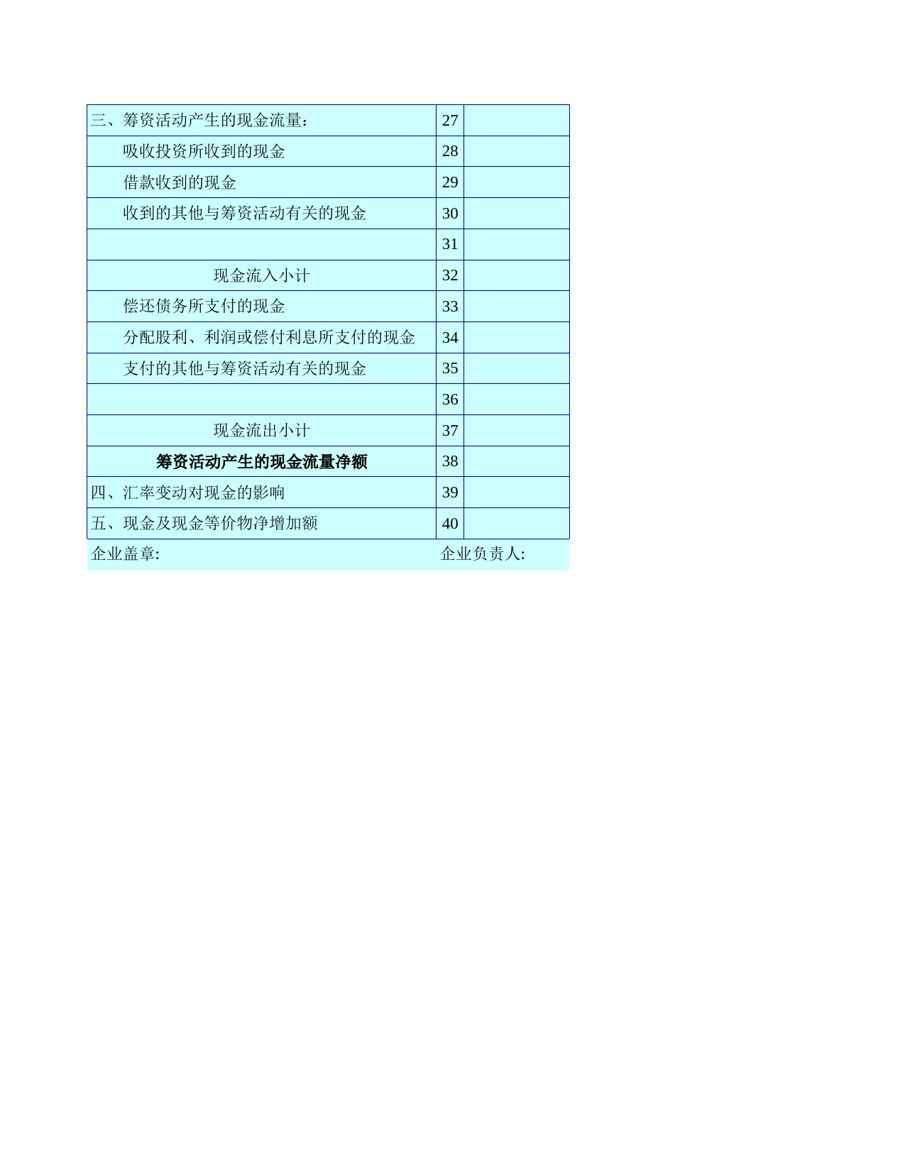 企业现金流量表_第2页