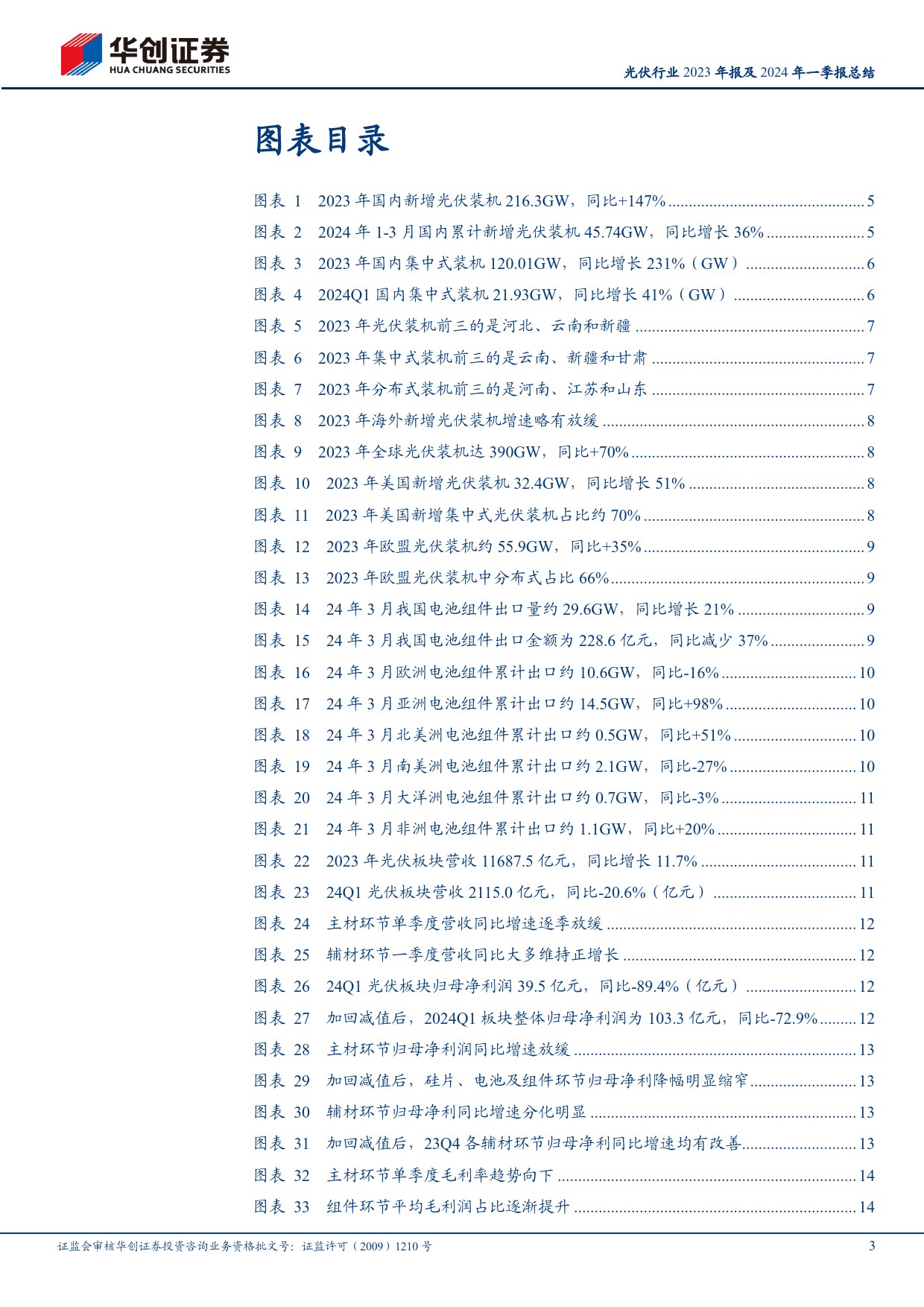 光伏行业2023年报及2024年一季报总结：供需博弈持续演绎，周期底部静待出清-240514-华创证券-28页_第3页