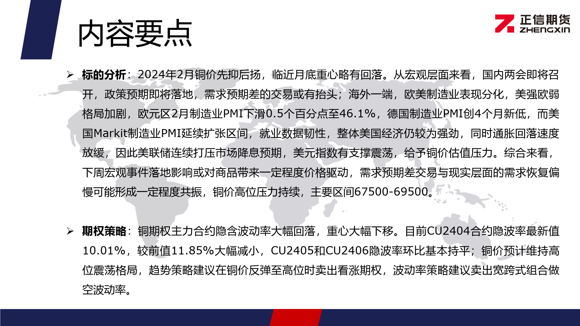 沪铜期权月报：铜价延续震荡走势 期权隐波率维持低位-20240304-正信期货-11页_第2页