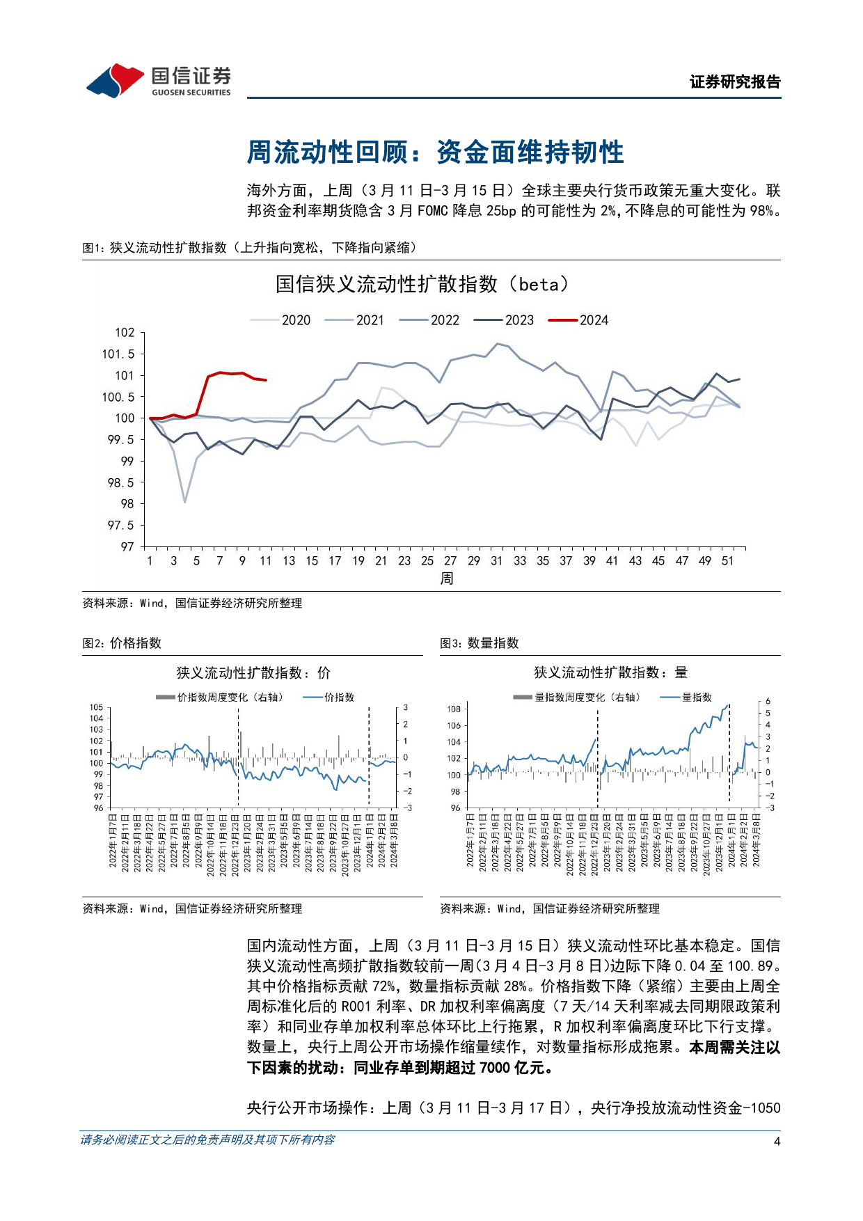 货币政策与流动性观察：资金面维持韧性-240319-国信证券-14页_第3页