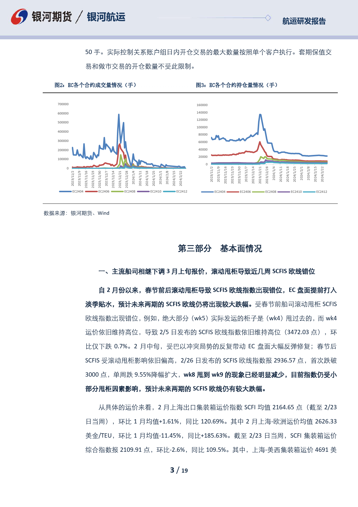 航运月报：集装箱船绕航逐渐达到稳态 节后集运货量进入淡季-20240228-银河期货-19页_第3页