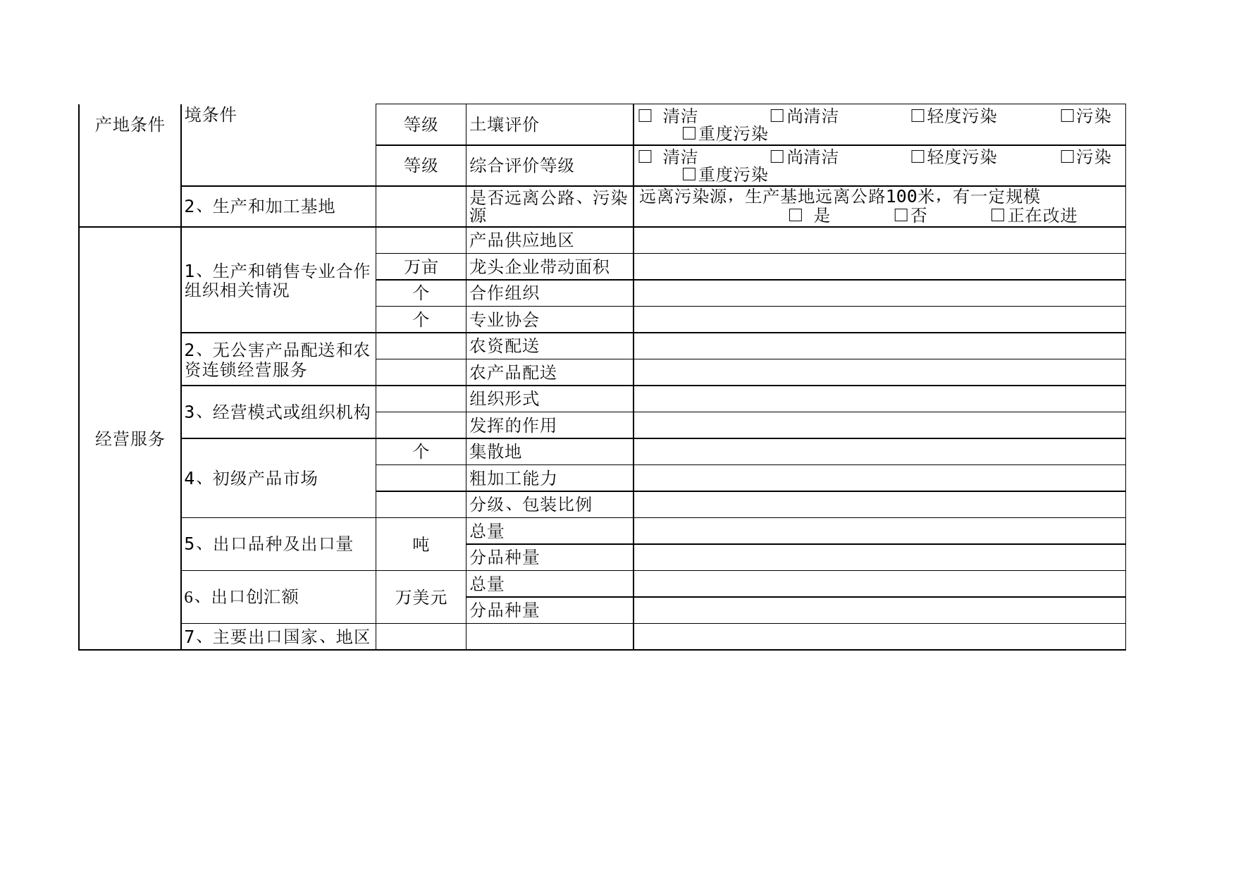 无公害农产品基地创建县基本情况表_第3页