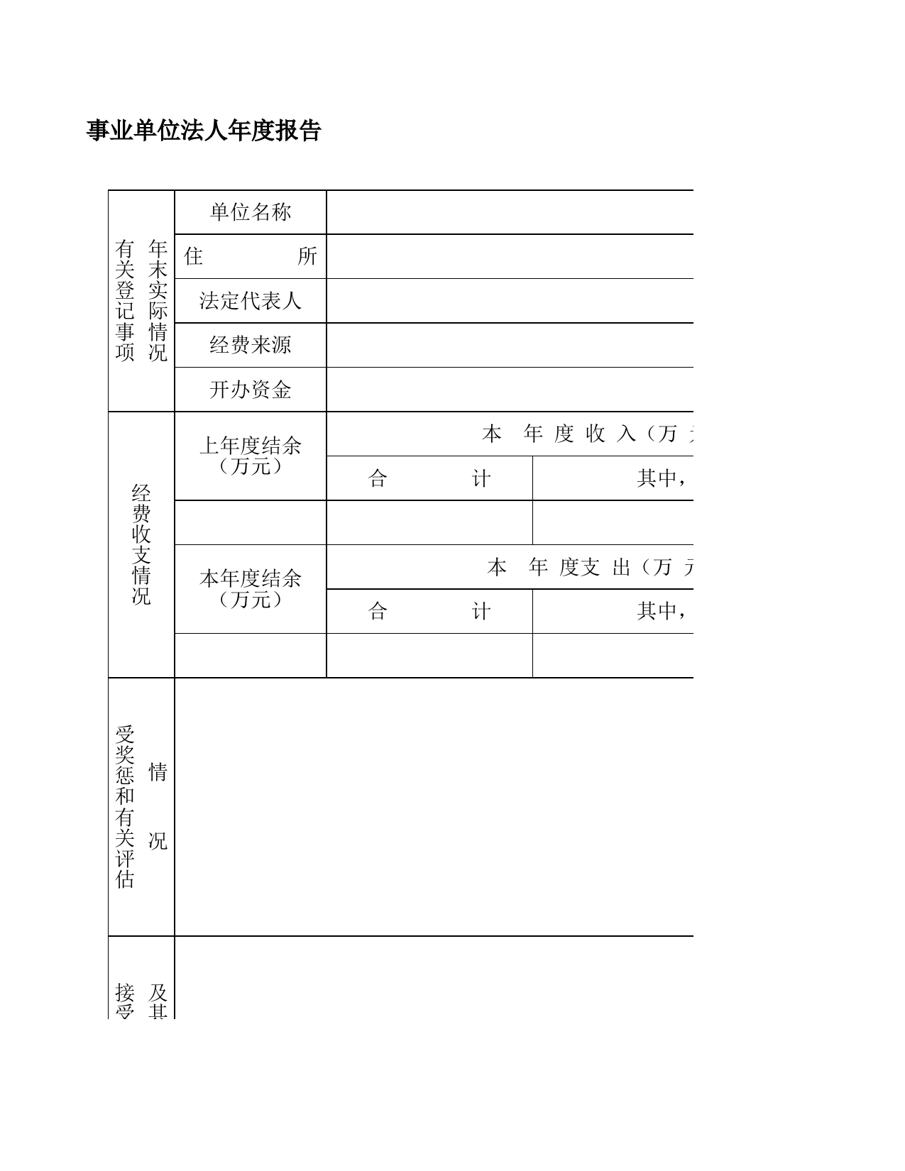 事业单位法人年度报告_第1页