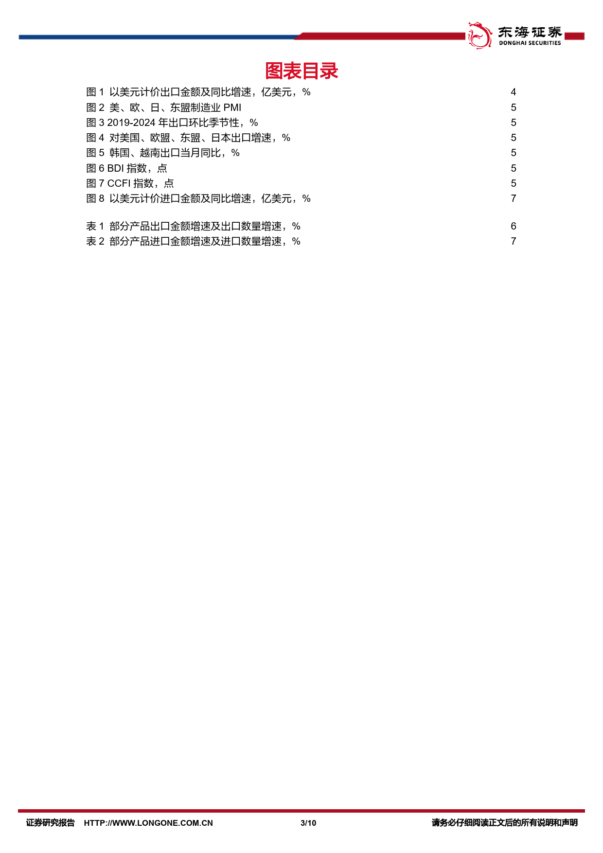 国内观察：2024年3月进出口数据，高基数下出口增速回落，汽车景气度高-240413-东海证券-10页_第3页