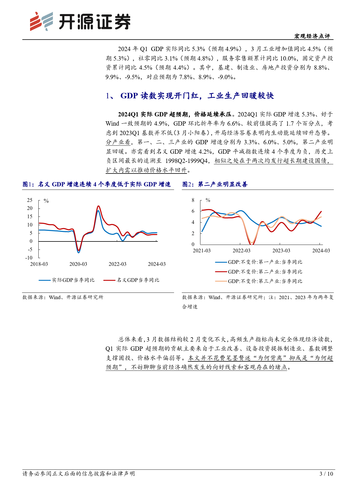 兼评3月经济数据：Q1数据中的“经济新均衡”线索-240417-开源证券-10页_第3页