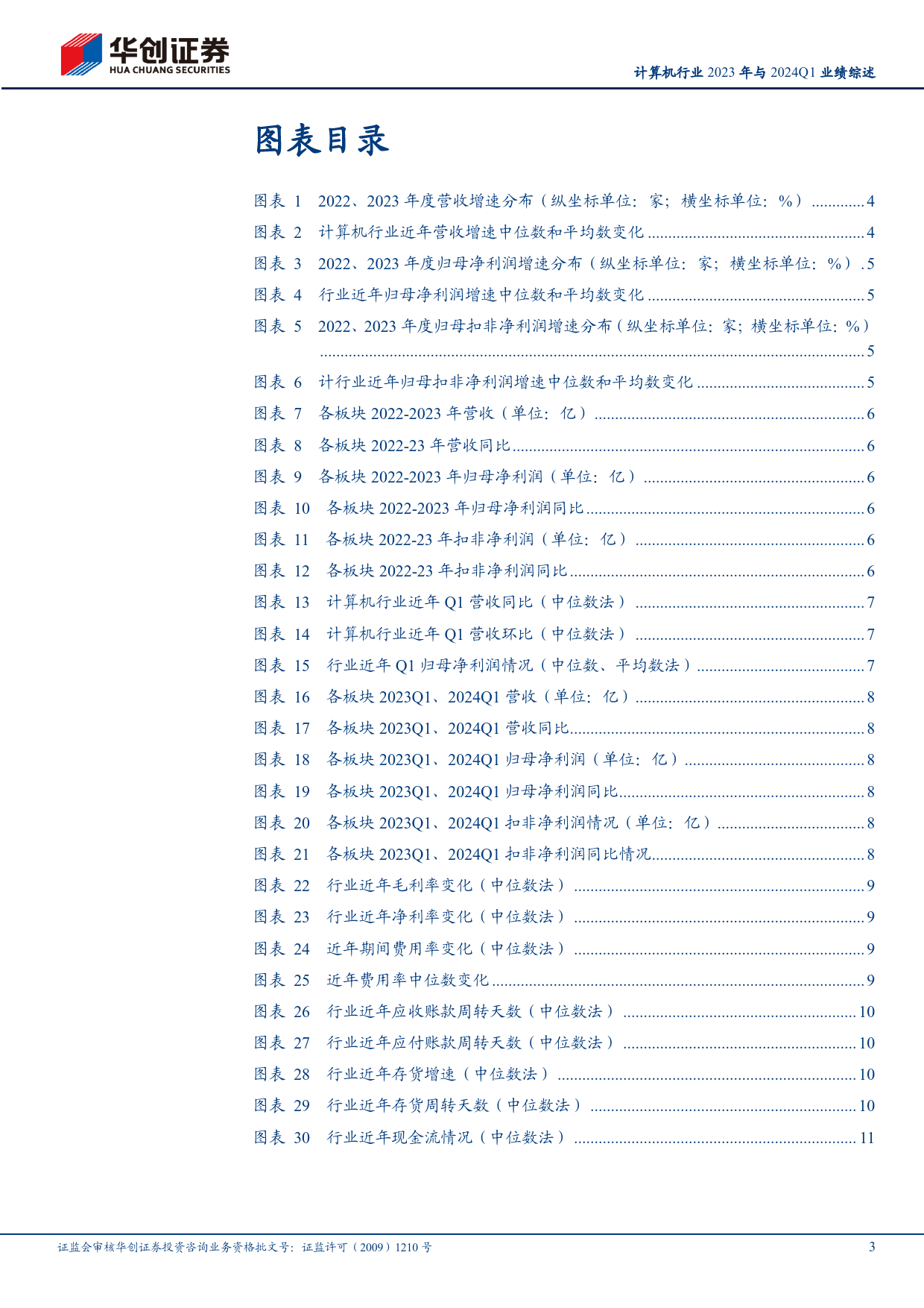 计算机行业2023年与2024Q1业绩综述：板块业绩走出低谷，ToG端持续承压-240516-华创证券-15页_第3页