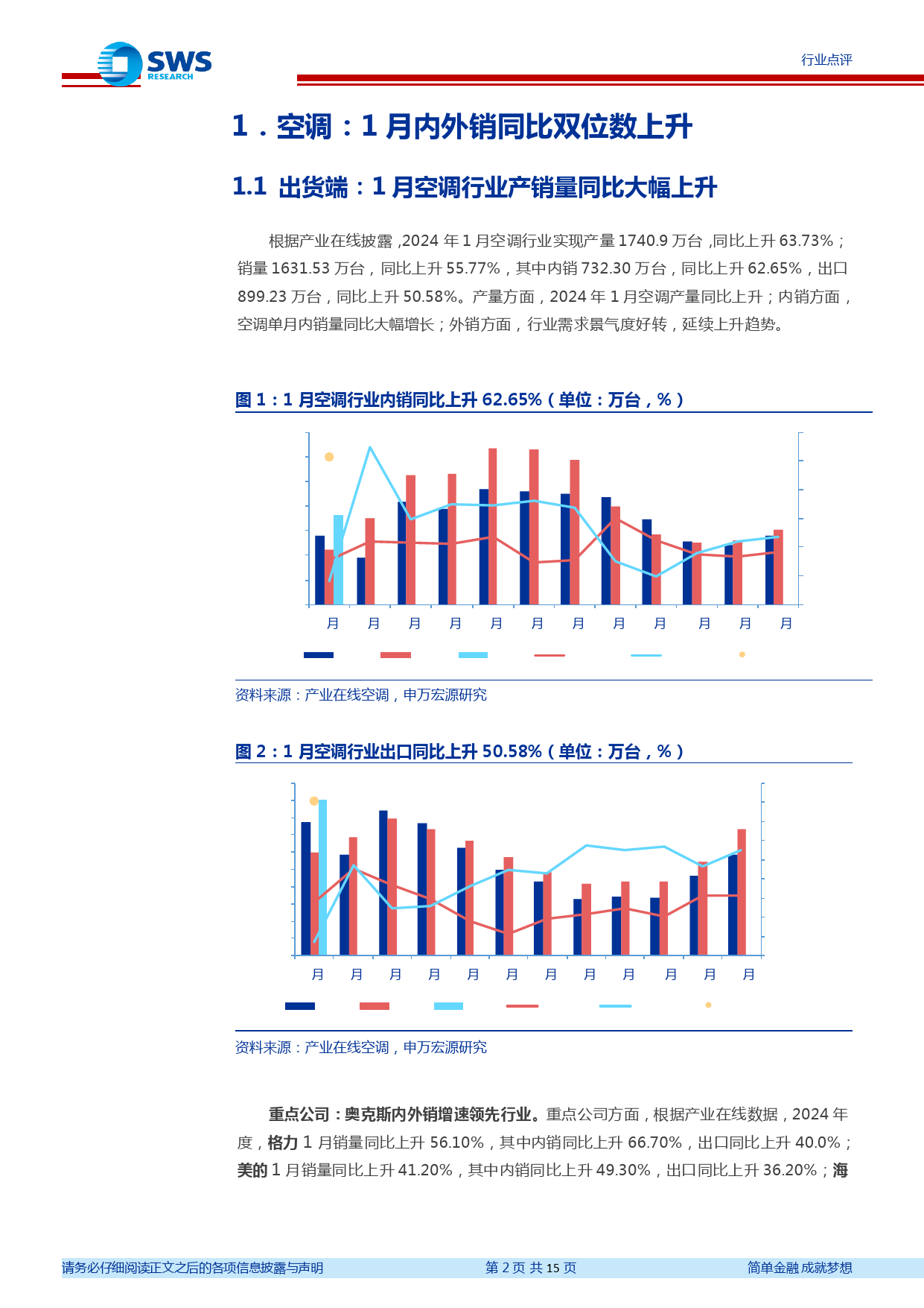 家用电器行业2024年1月家电零售和企业出货端数据解读：白电1月出货、零售均快速增长，厨电恢复增长-240307-申万宏源-15页_第2页