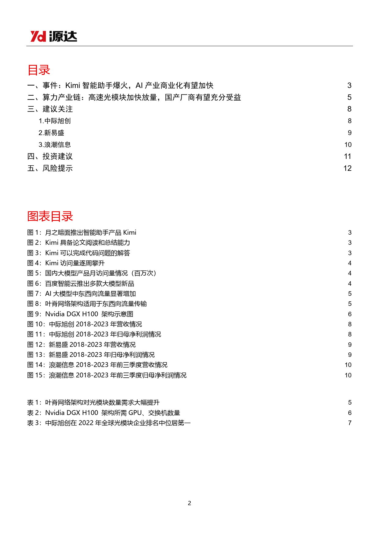 人工智能行业专题研究系列五：Kimi智能助手热度高涨，国产大模型加速发展-240326-源达信息-13页_第2页