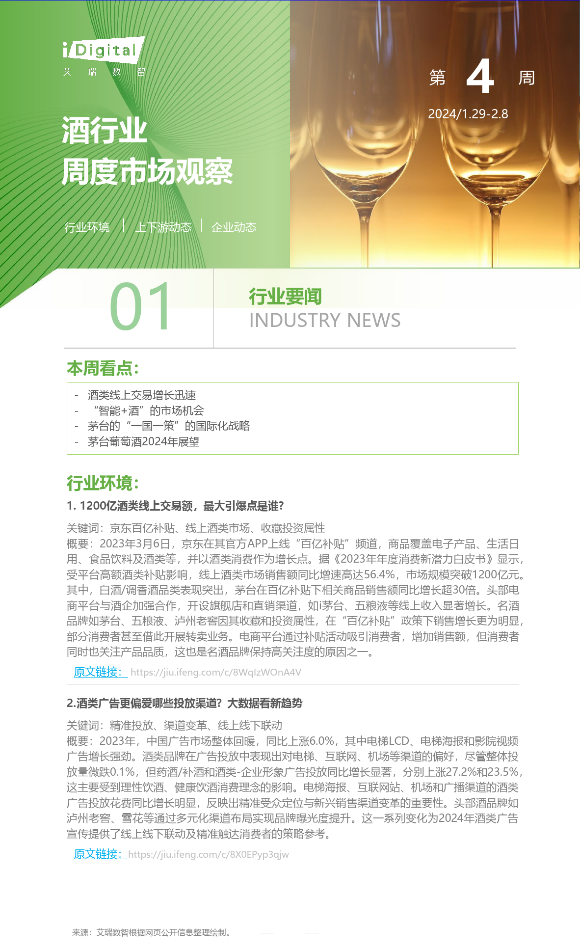 2024年第4周：酒行业周度市场观察-5页_第1页