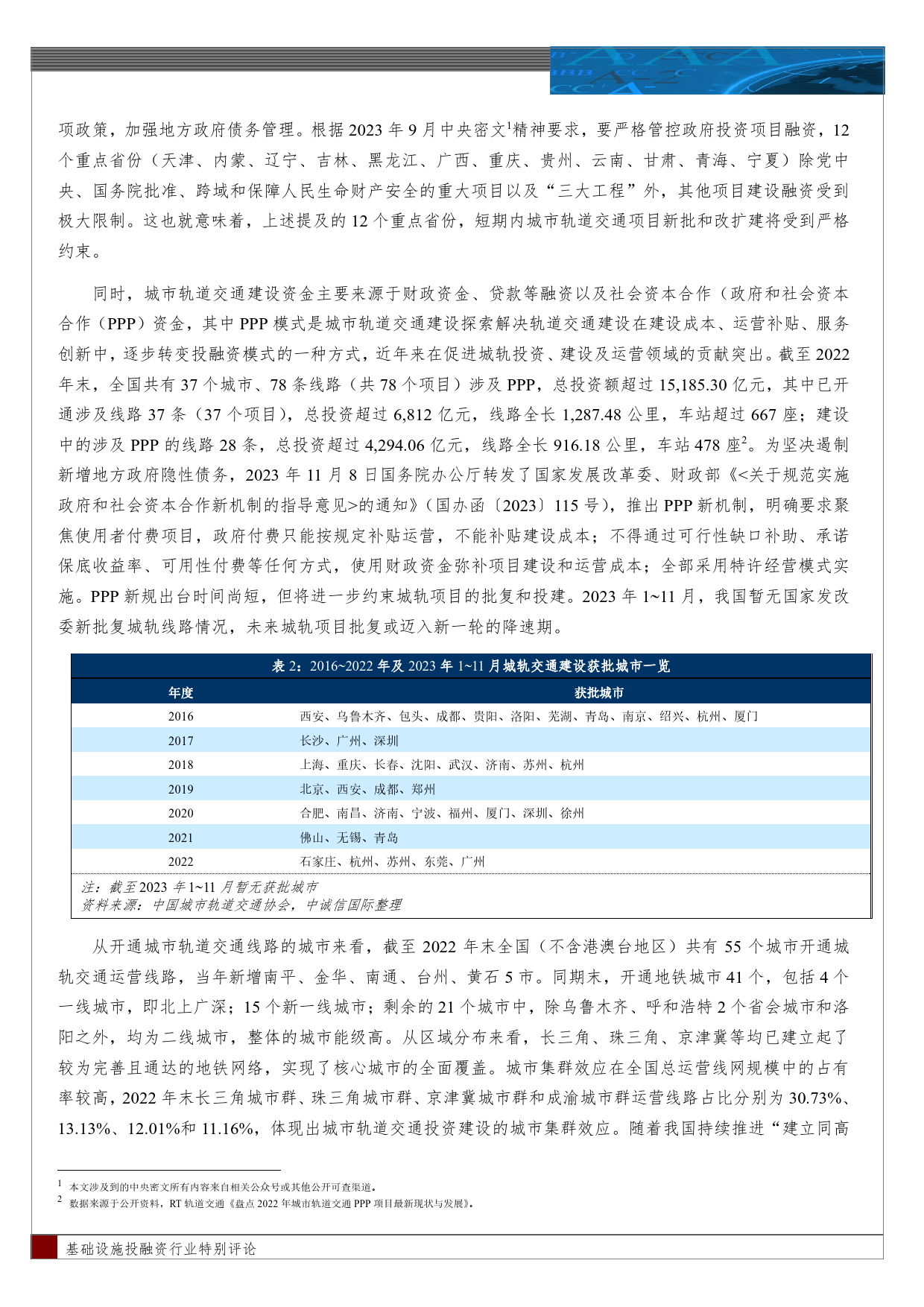 城市轨道交通行业特别评论-14页_第2页