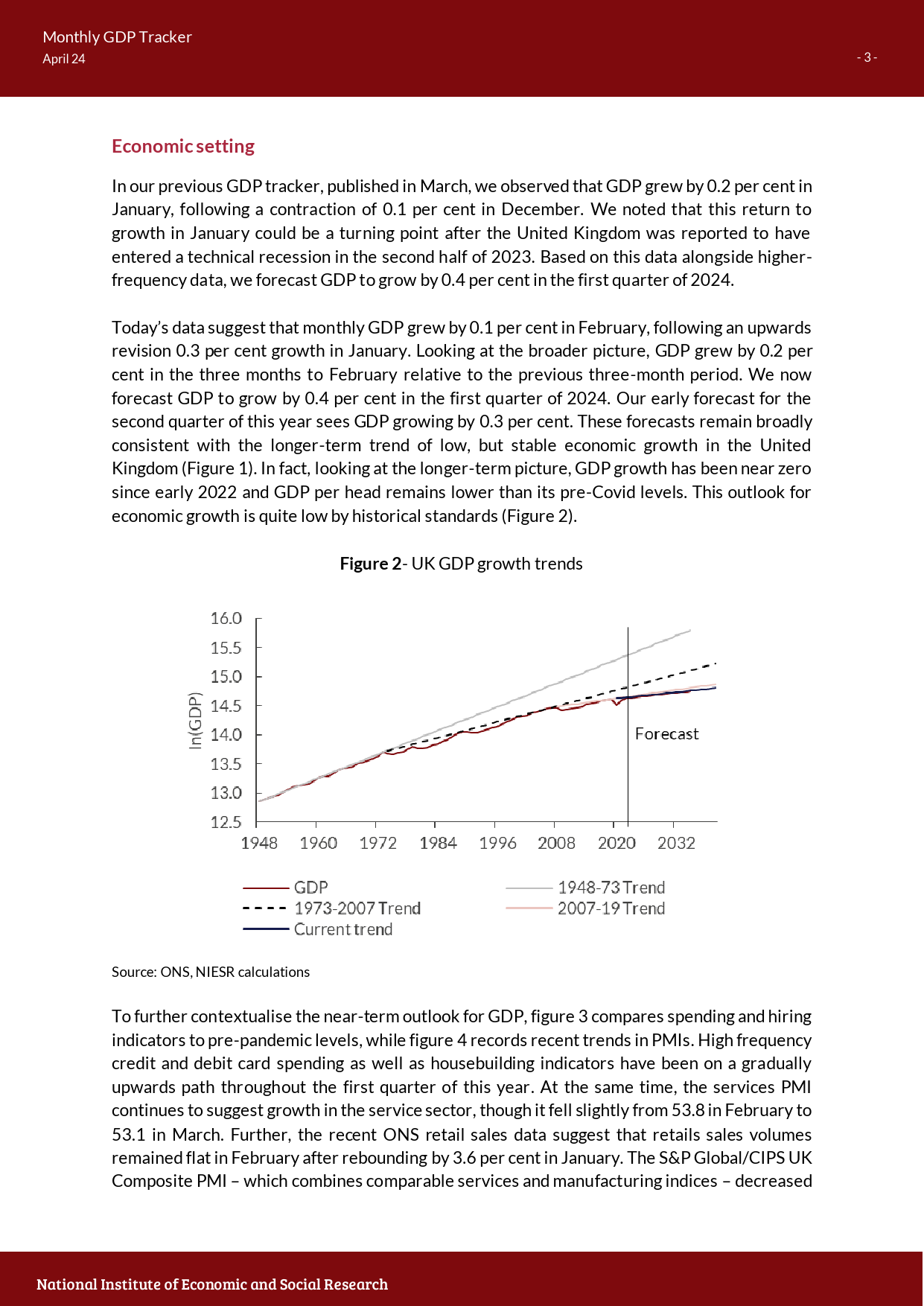 英国国家经济和社会研究所-英国月度GDP追踪：英国经济增长势头强劲，衰退压力再现（英）-2024.4-12页_第3页