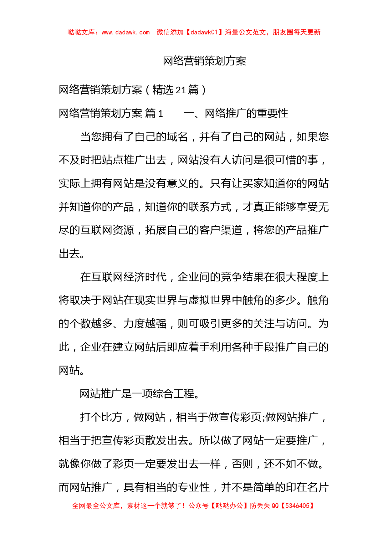 网络营销策划方案_第1页