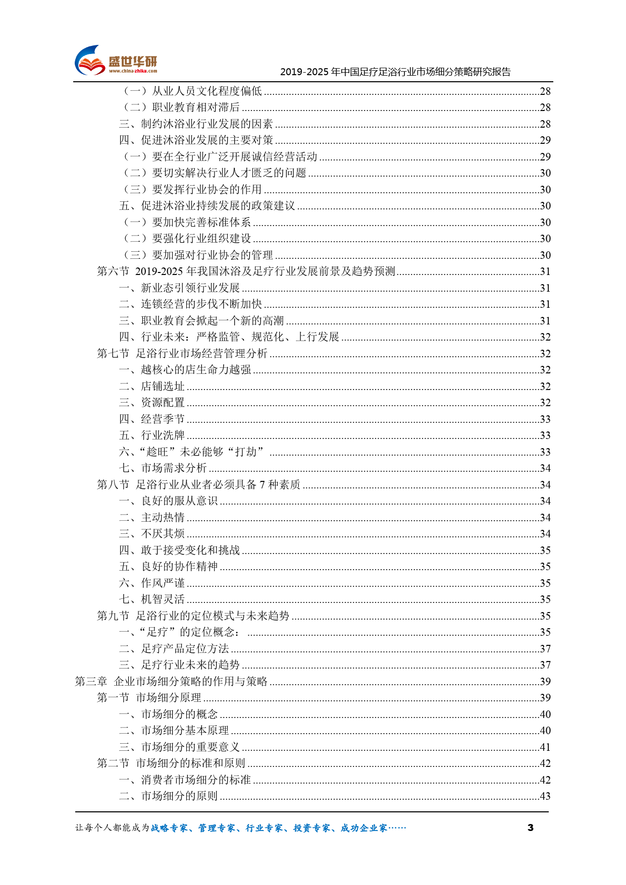 2019-2025年中国足疗足浴行业市场细分策略研究报告-71页_第3页