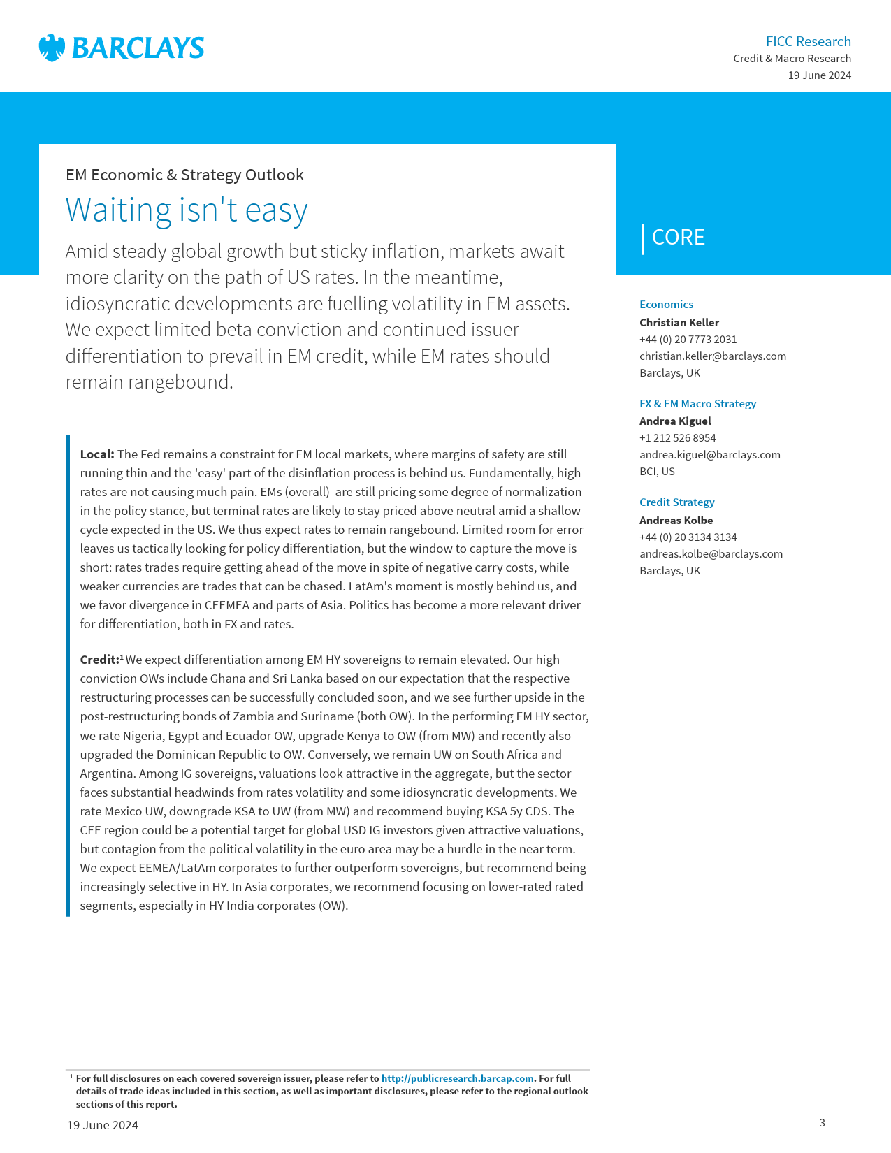 Barclays_The_Emerging_Markets_Quarterly_Waiting_isn_t_easy_第3页