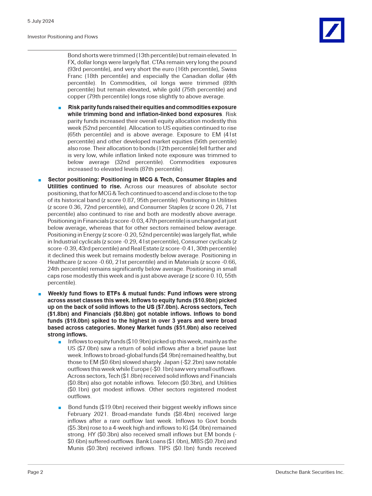 Deutsche Bank-Investor Positioning and Flows Chart Pack-109058920_第2页