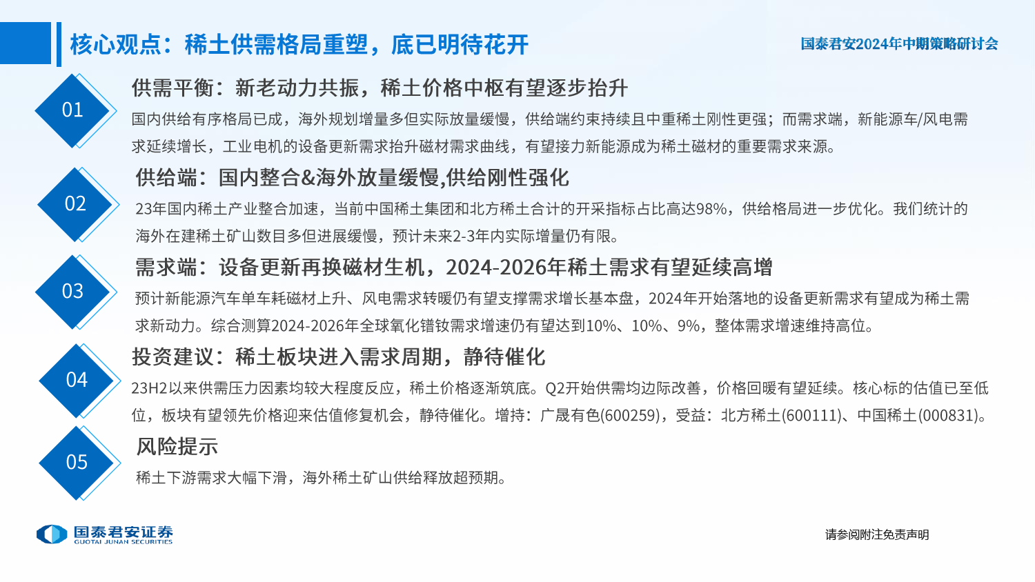 稀土行业2024年中期策略：供需格局重塑，底已明待花开-240614-国泰君安-37页_第2页