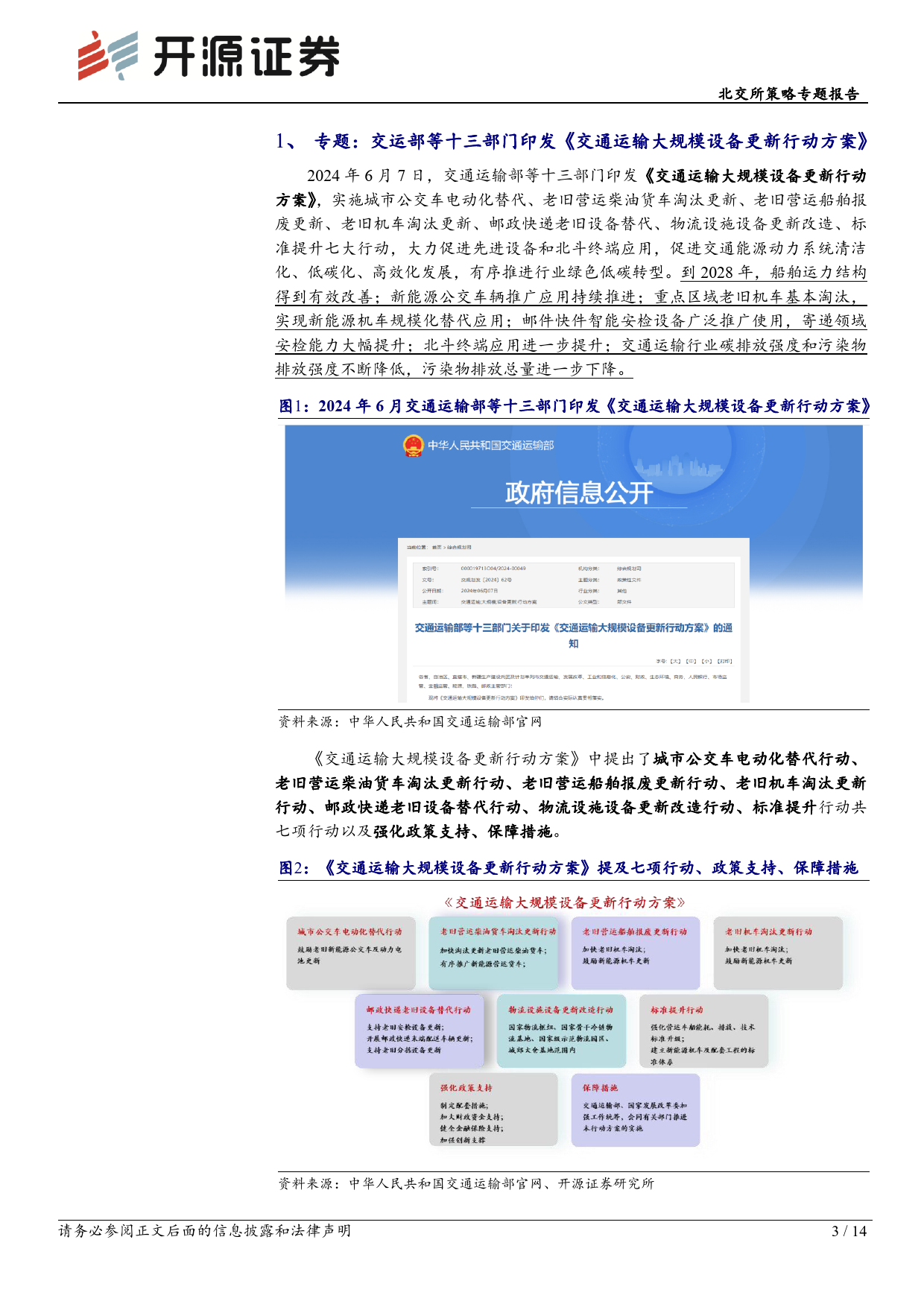 北交所科技新产业跟踪第二十二期：交运部发布设备更新行动方案加速船舶、机车替换升级，北交所企业迎机遇-240616-开源证券-14页_第3页