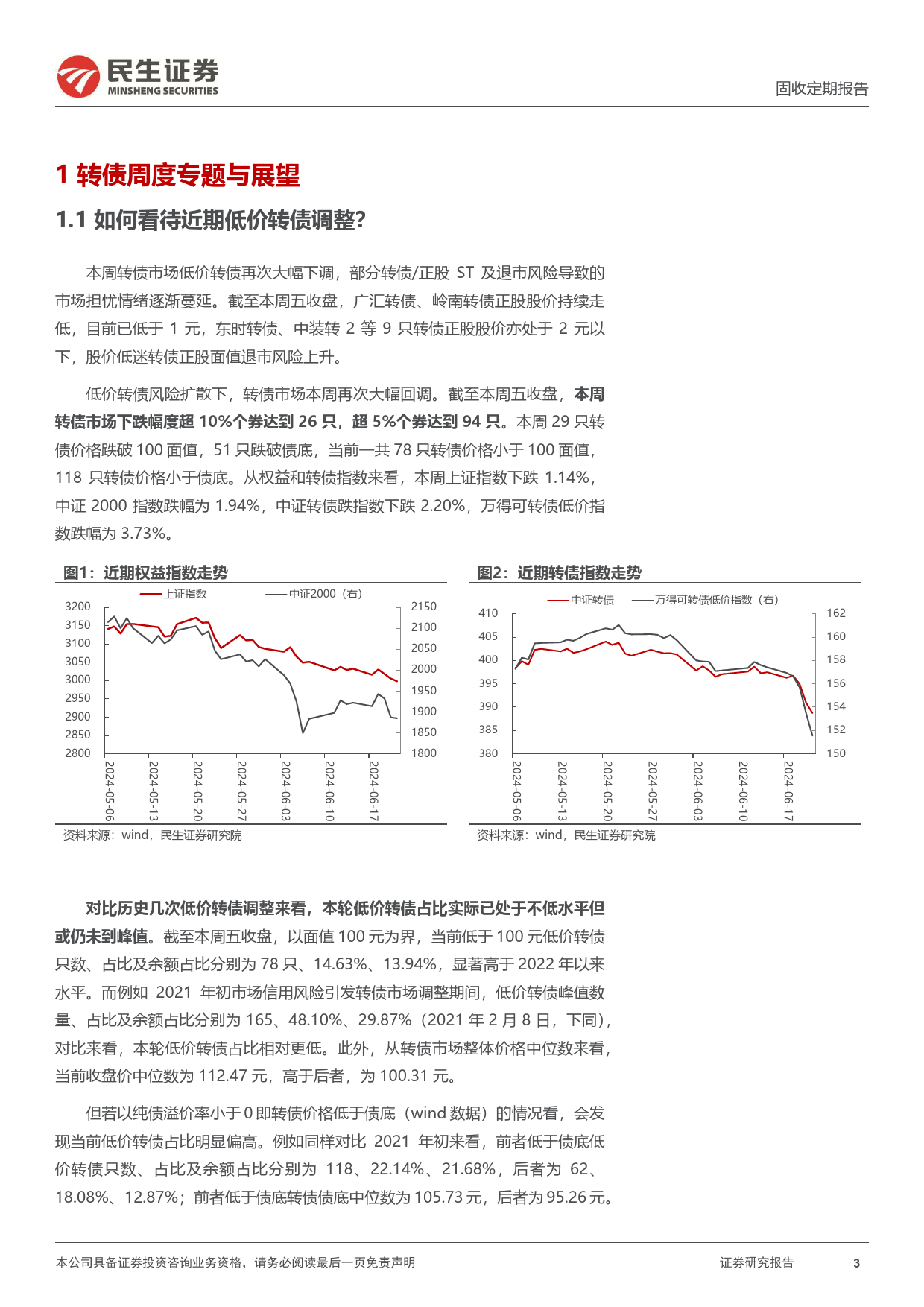 可转债：如何看待近期低价转债调整？-240623-民生证券-20页_第3页