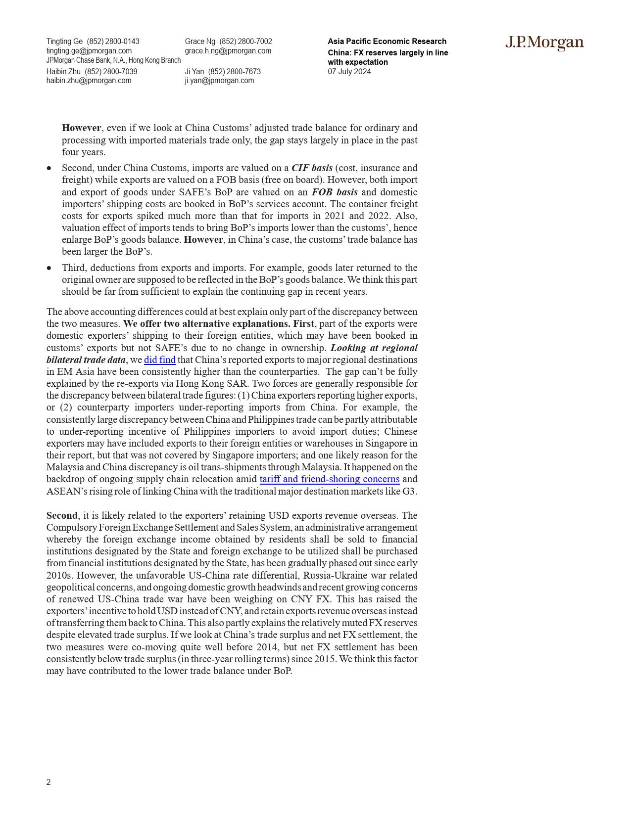 JPMorgan Econ  FI-China FX reserves largely in line with expectation A glance...-109079431_第2页