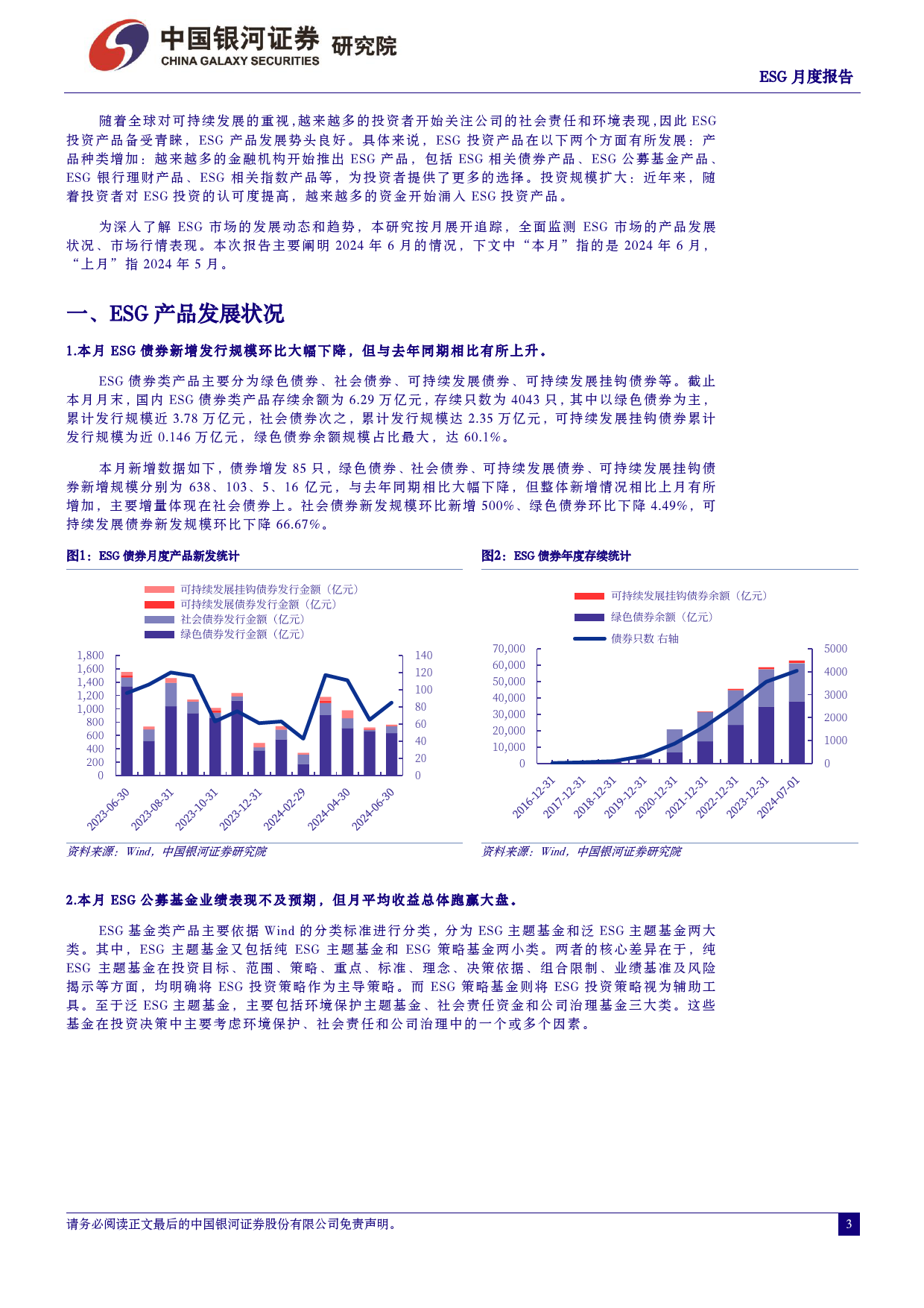 ESG月度报告(2024年6月)：ESG产品稳定发行，稳步发展-240705-银河证券-10页_第3页