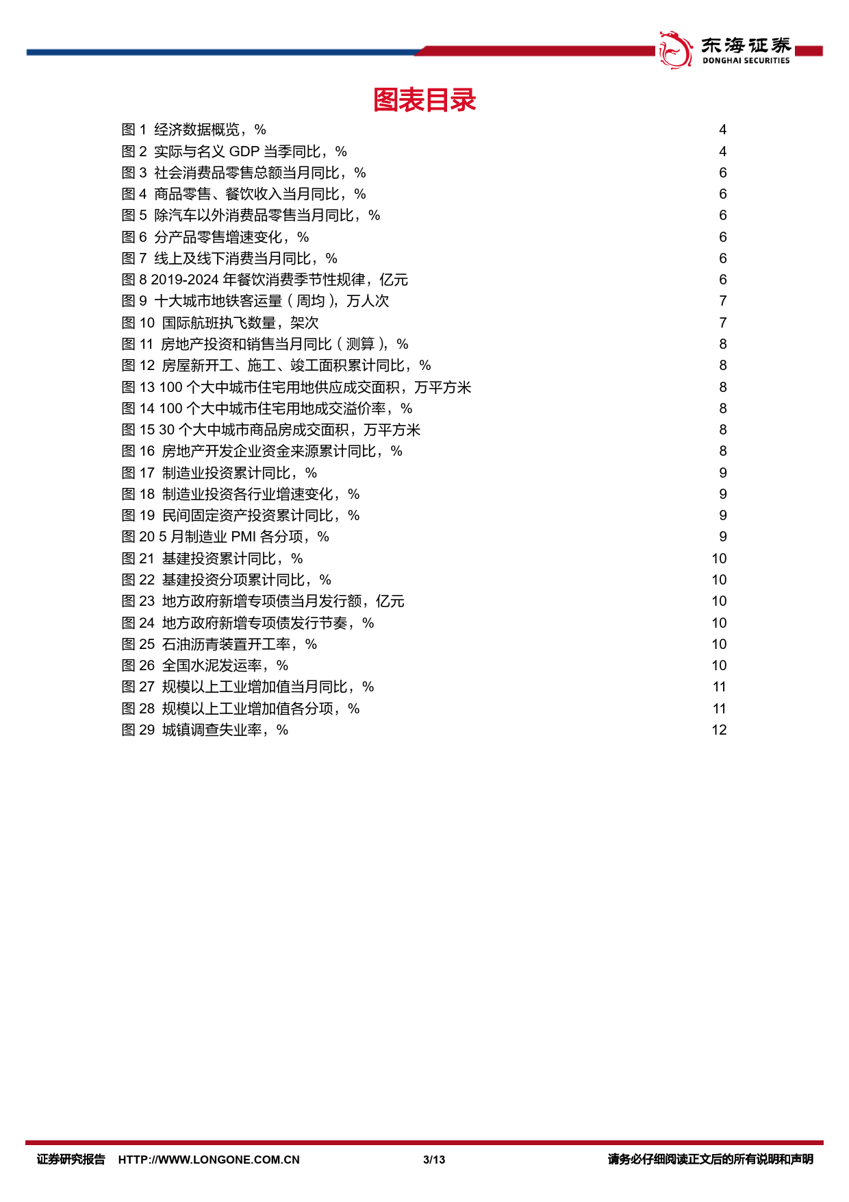 国内观察：2024年5月经济数据，制造业表现不俗，房地产仍在回落-240617-东海证券-13页_第3页