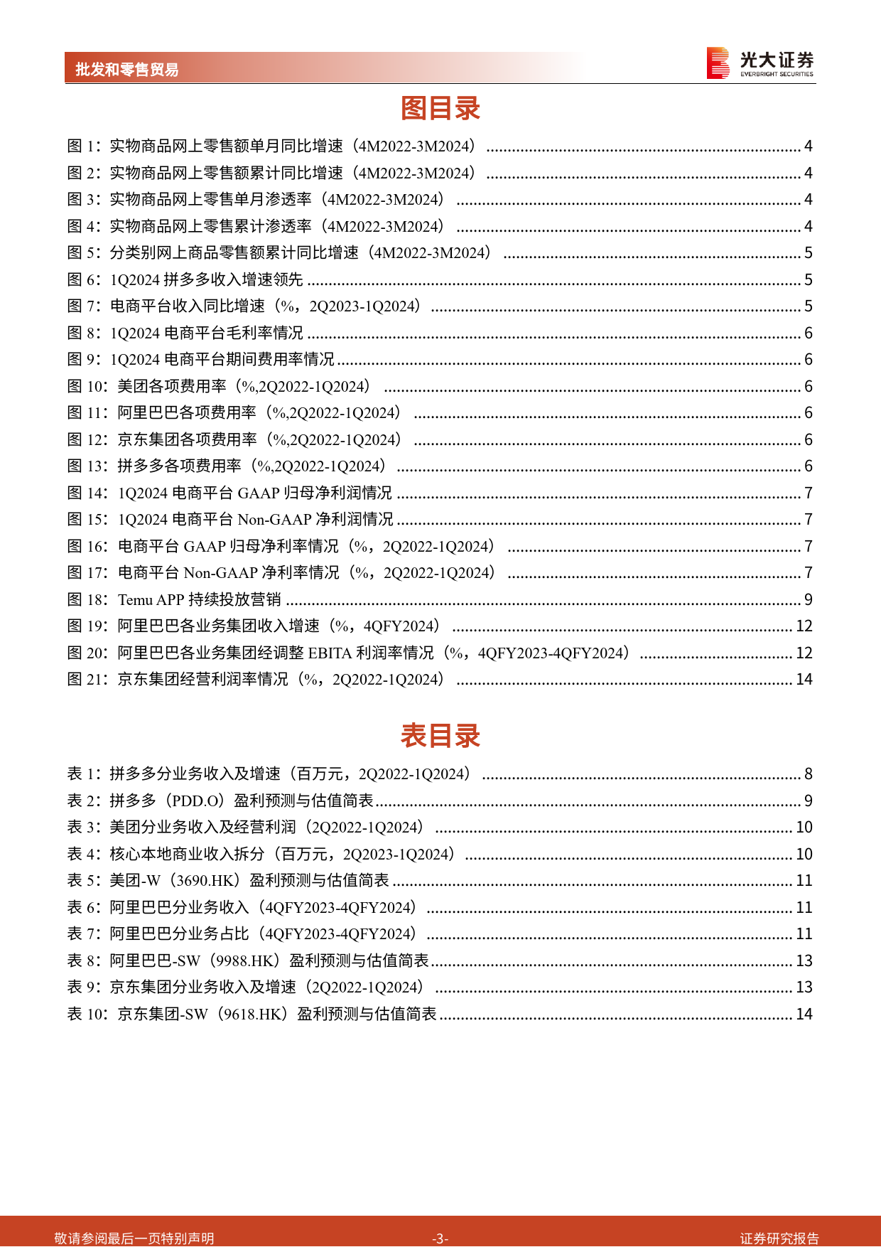 电商行业2024年一季报总结：收入增速环比改善，竞争仍为主旋律-240617-光大证券-15页_第3页