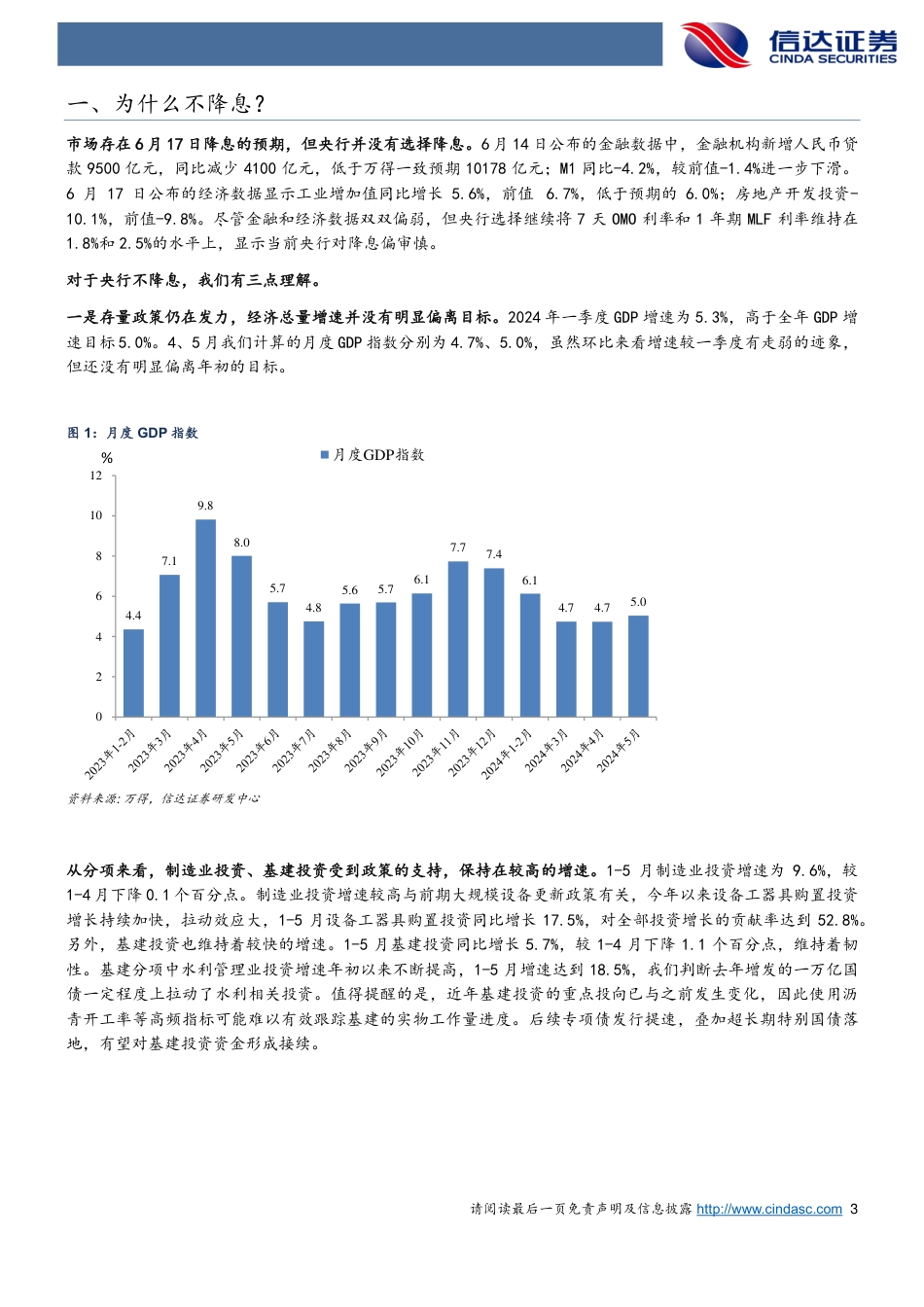 为什么不降息？-240618-信达证券-10页_第3页