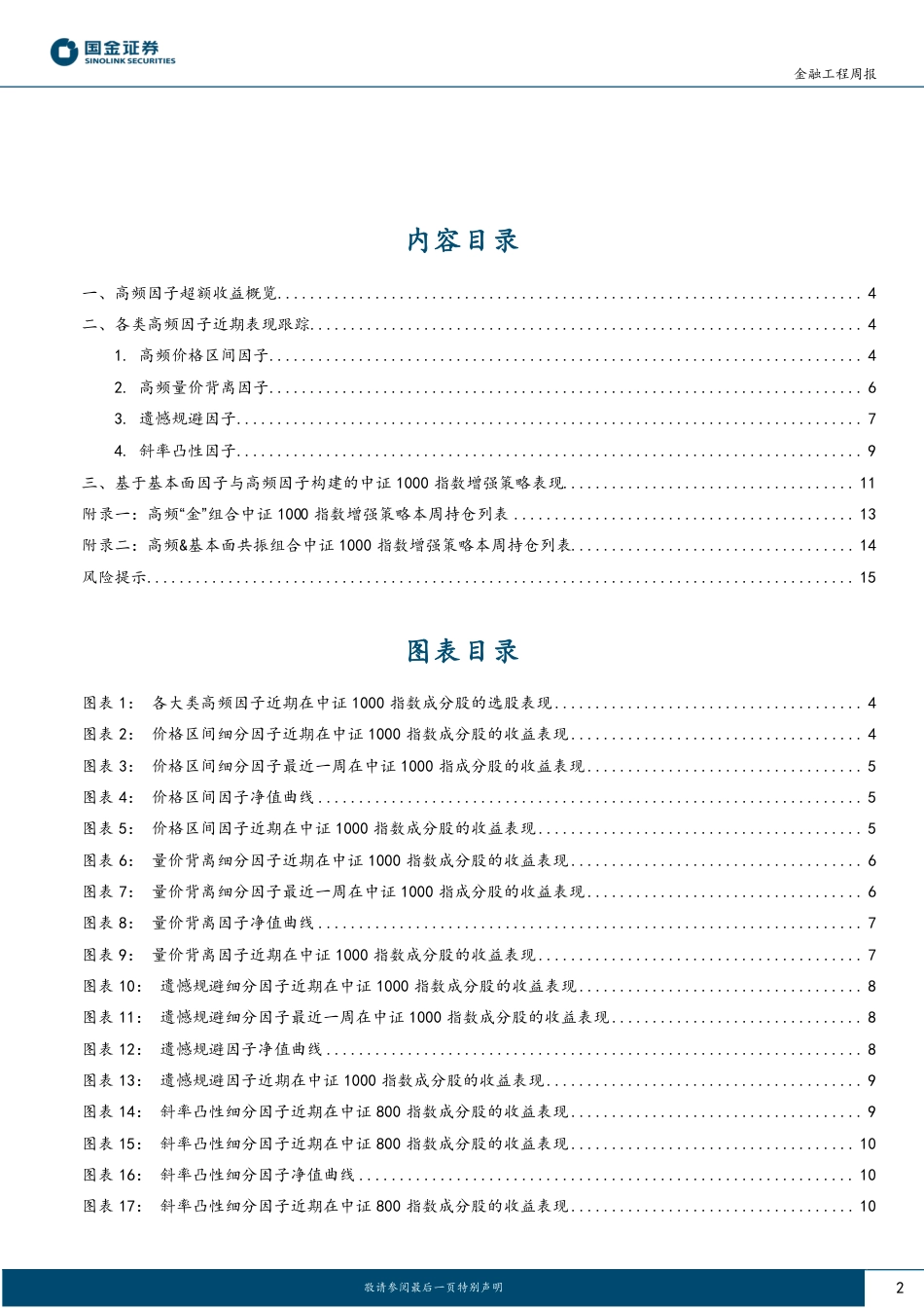 高频因子跟踪：遗憾规避因子表现突出-240624-国金证券-16页_第2页