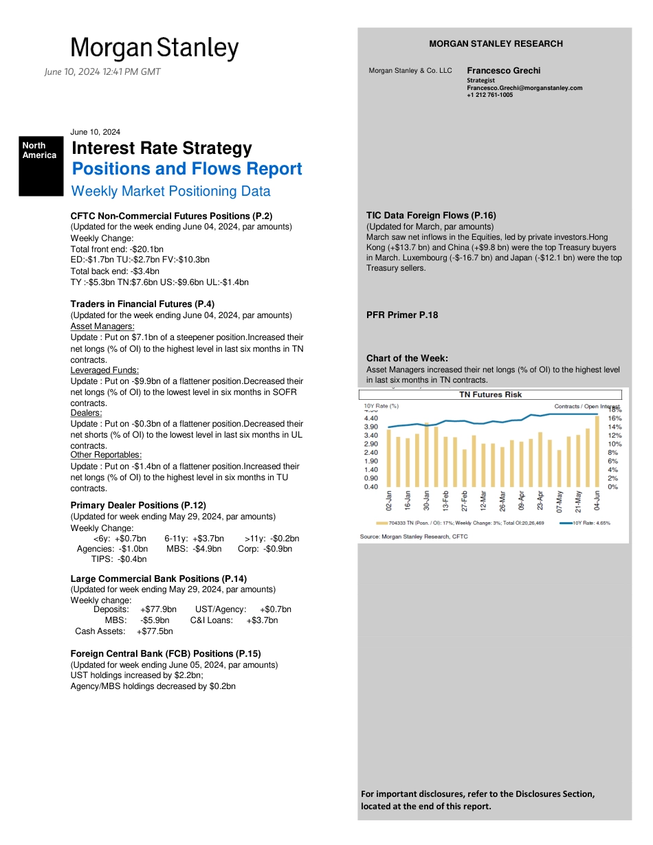 Morgan Stanley Fixed-Global Macro Strategy Positions and Flows Report-108646953_第1页