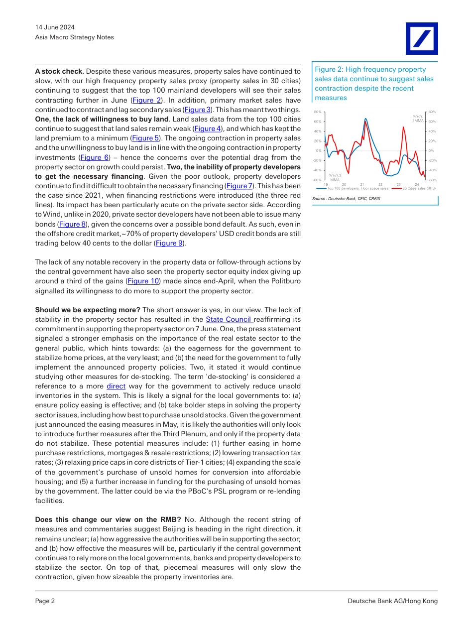 Deutsche Bank-Asia Macro Strategy Notes RMB A stock check on the propert..._第2页