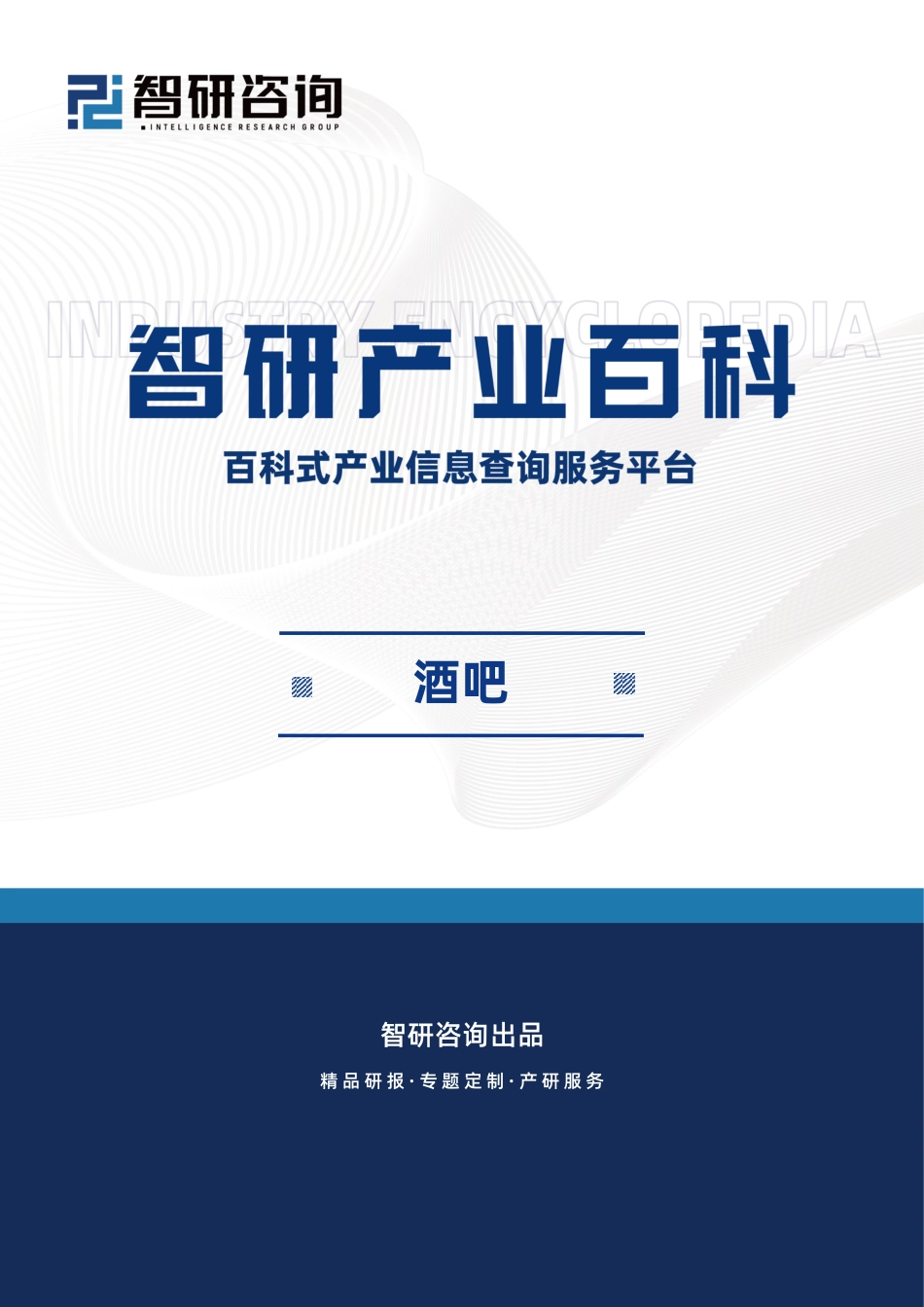 智研产业百科词条——酒吧（附行业发展因素、市场环境分析及未来前景预测）_第1页