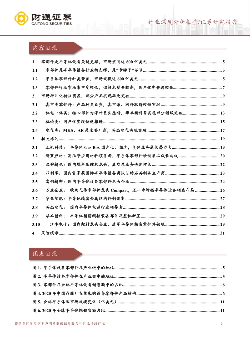 机械设备行业深度分析报告：半导体设备零部件国产化加速，开启千亿新蓝海_第3页