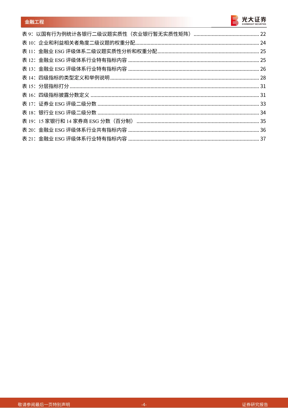 ESG系列研究之四：构建金融行业ESG评级体系，议题选择、权重设置如何更具子行业可比性？_第4页