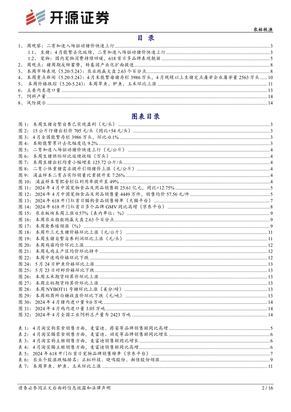 二育加速入场驱动猪价快速上行，国内宠物消费持续回暖_第2页