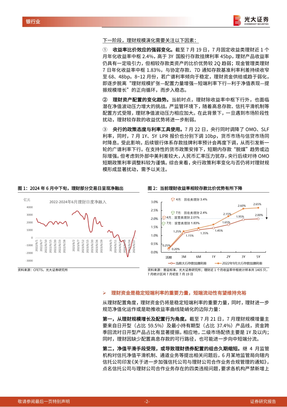 银行业理财月度观察(2024年7月)：重返30万亿-240723-光大证券-11页_第2页