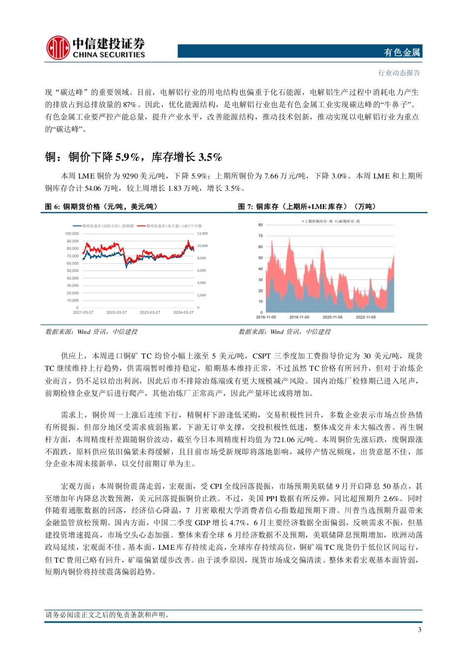 有色金属行业动态：衰退预期不等于衰退，铜铝消费有韧性-240721-中信建投-12页_第5页