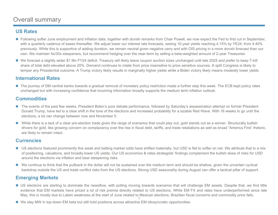 JPMorgan Econ  FI-Global Macro Outlook and Strategy presentation 22nd July 202...-109357330_第2页