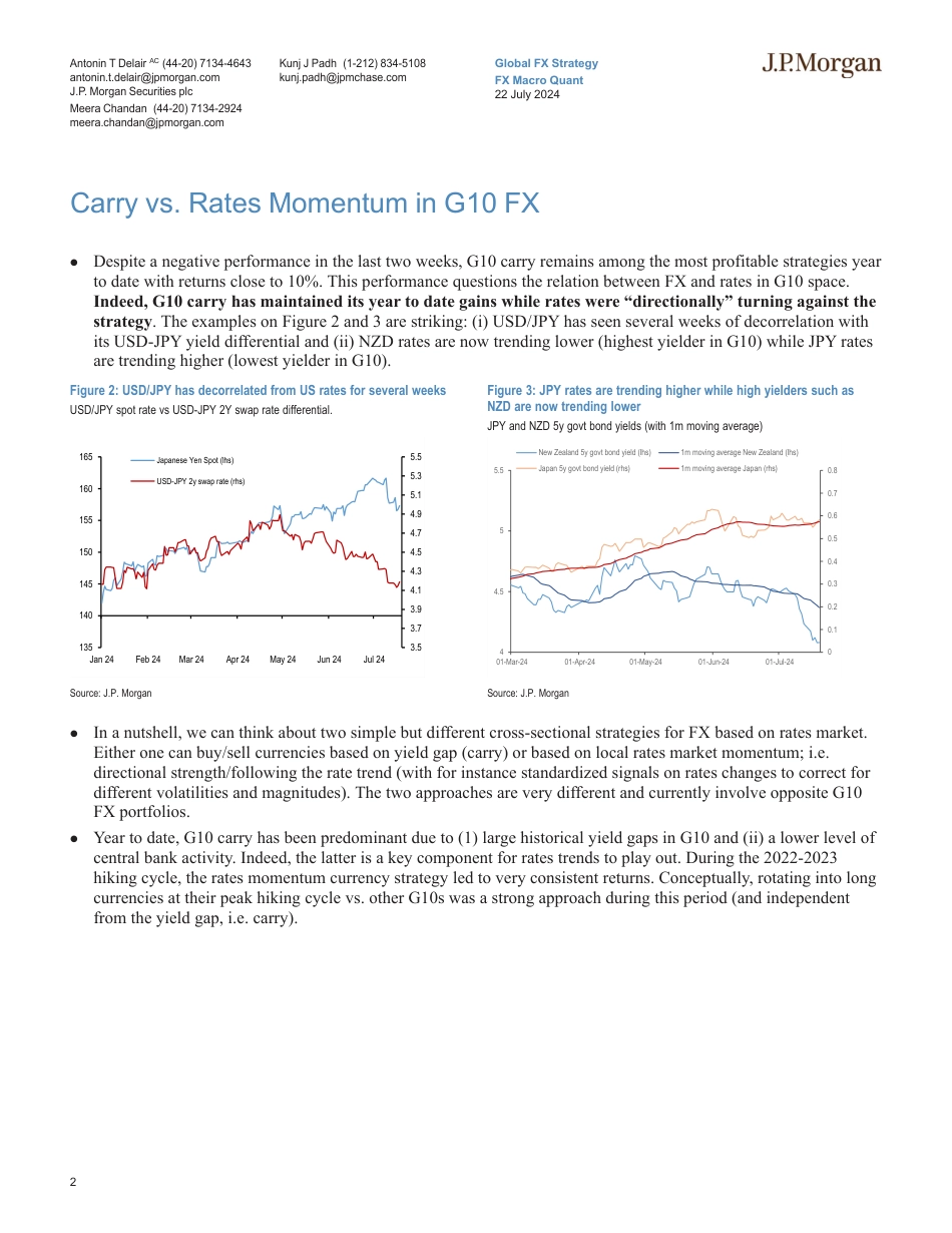 JPMorgan Econ  FI-FX Macro Quant The clock is ticking for G10 carry-109362476_第2页