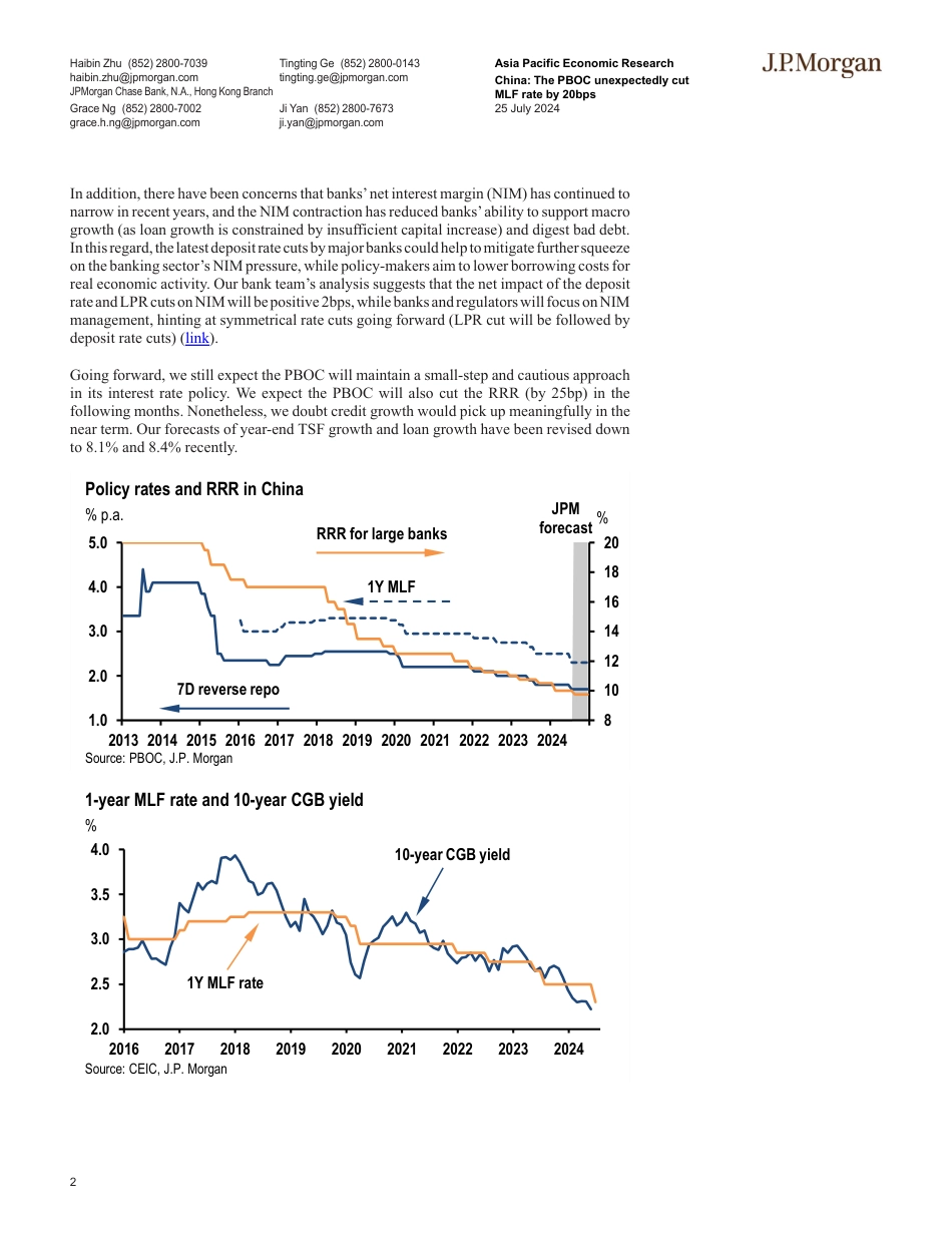 JPMorgan Econ  FI-China The PBOC unexpectedly cut MLF rate by 20bps-109415169_第2页