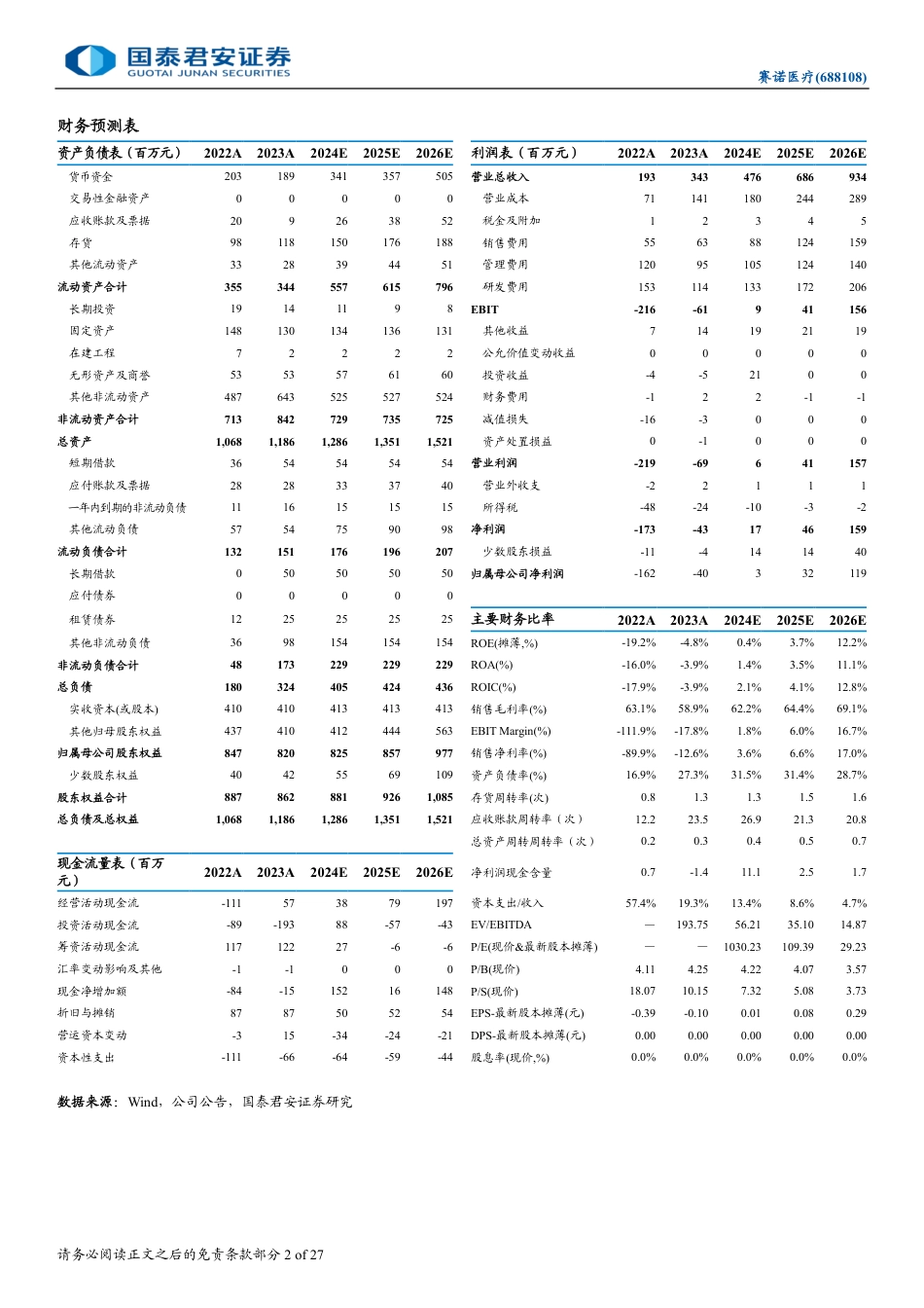 赛诺医疗(688108)首次覆盖报告：冠脉业务复苏，差异化产品打开神介市场-240801-国泰君安-27页_第2页