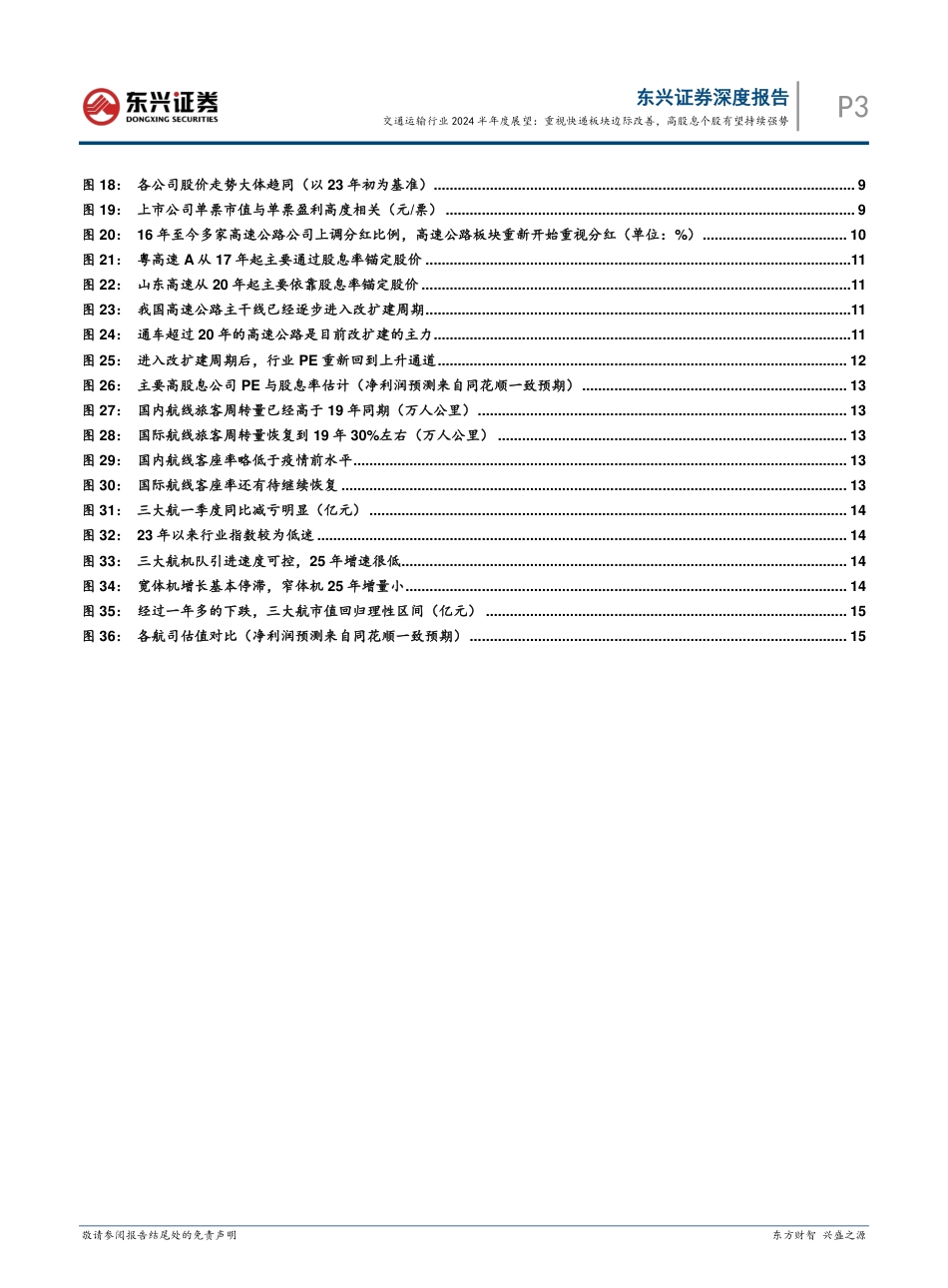 交通运输行业2024半年度展望：重视快递板块边际改善，高股息个股有望持续强势-240730-东兴证券-18页_第3页