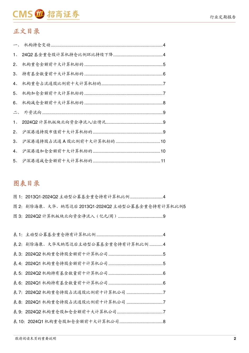 计算机行业24Q2机构持仓分析：机构持仓历史低位，信创、网安、电力IT获加仓-240721-招商证券-12页_第2页