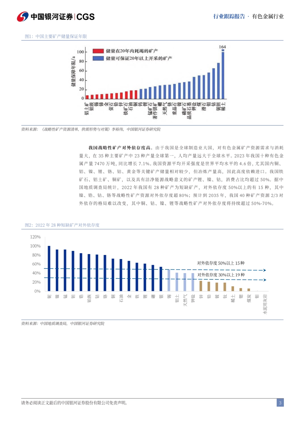 二十届三中全会有色金属行业点评：健全关键矿产资源供应安全体系-240722-银河证券-10页_第3页