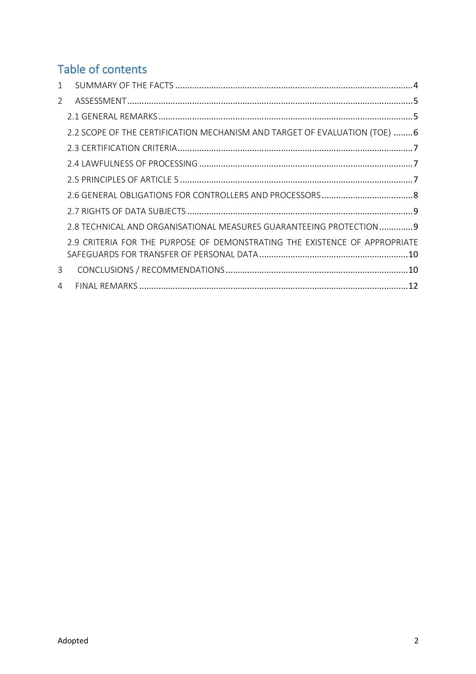 关于奥地利监管机构关于DSGVO zt GmbH认证标准的决定草案的第18-2024号意见-12页_第2页