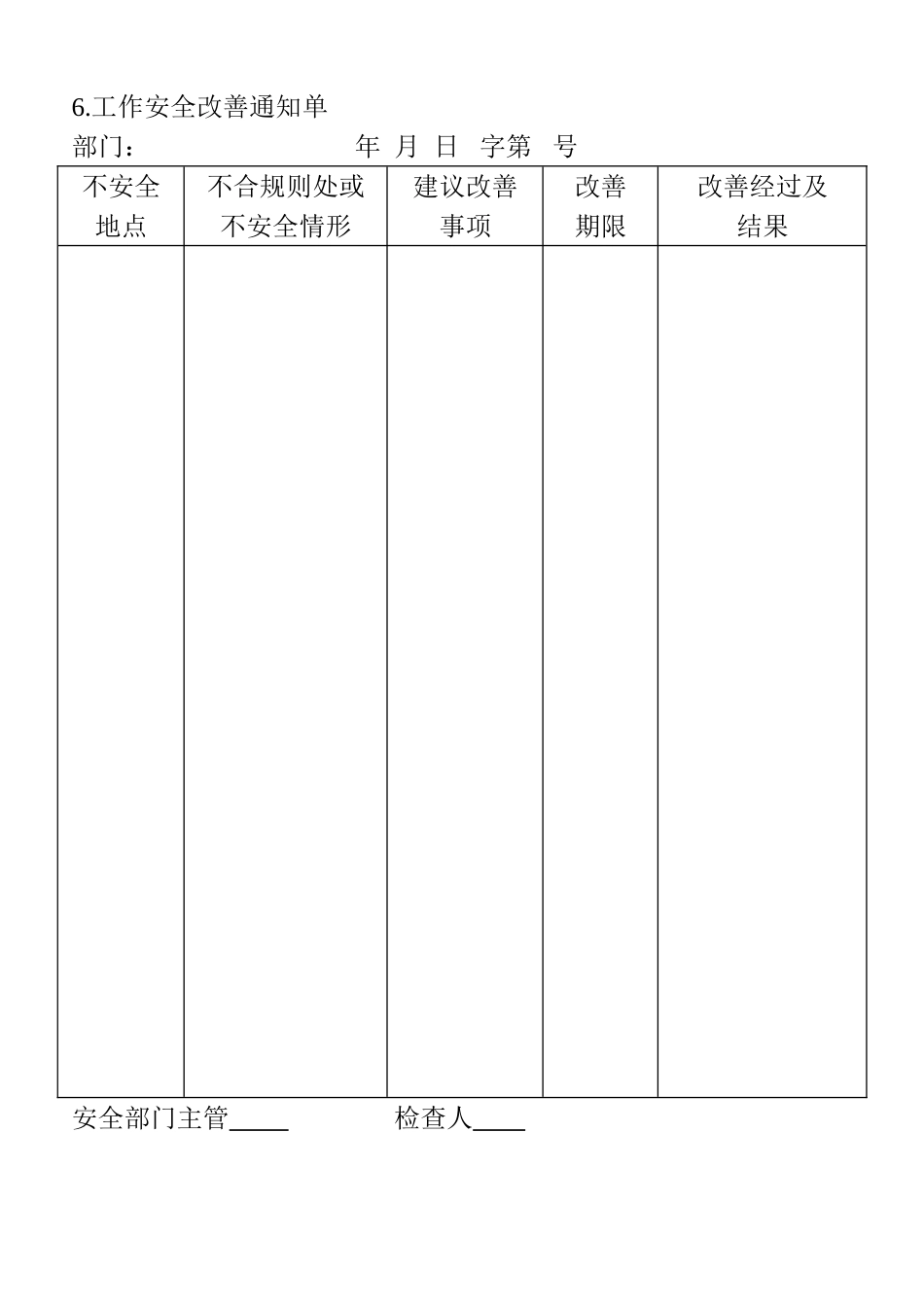 06.工作安全改善通知单_第1页