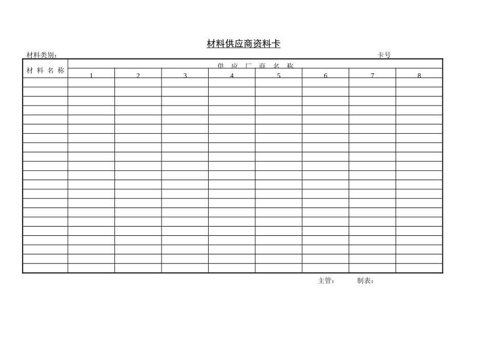 材料供应商资料卡_第1页