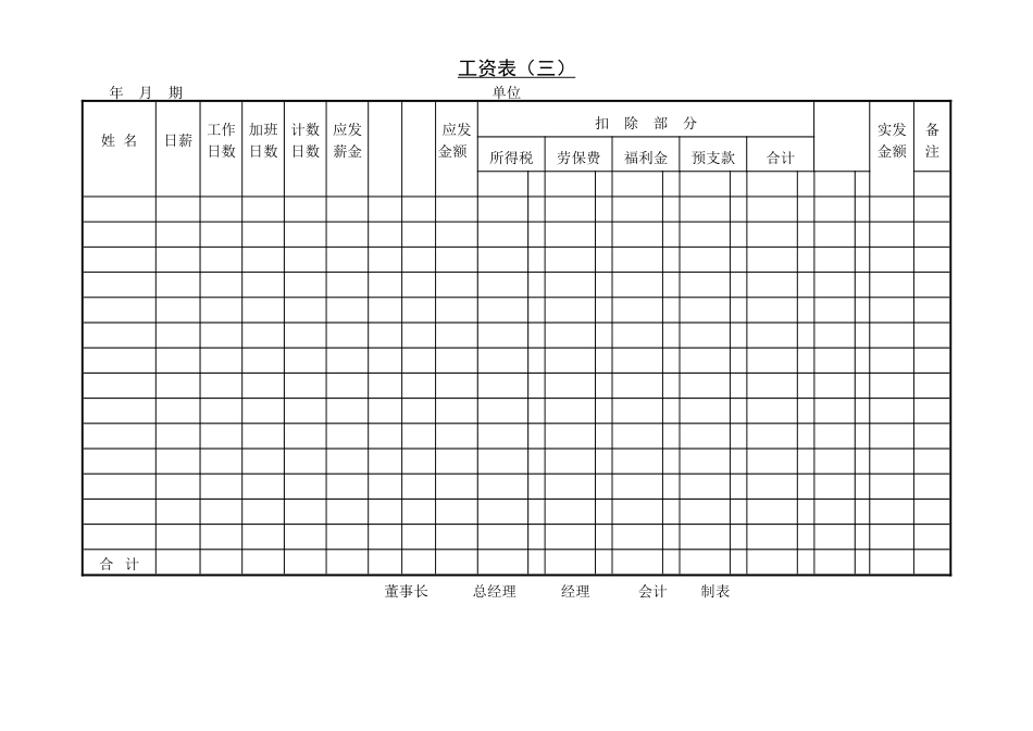 第四节 工资表（三）_第1页