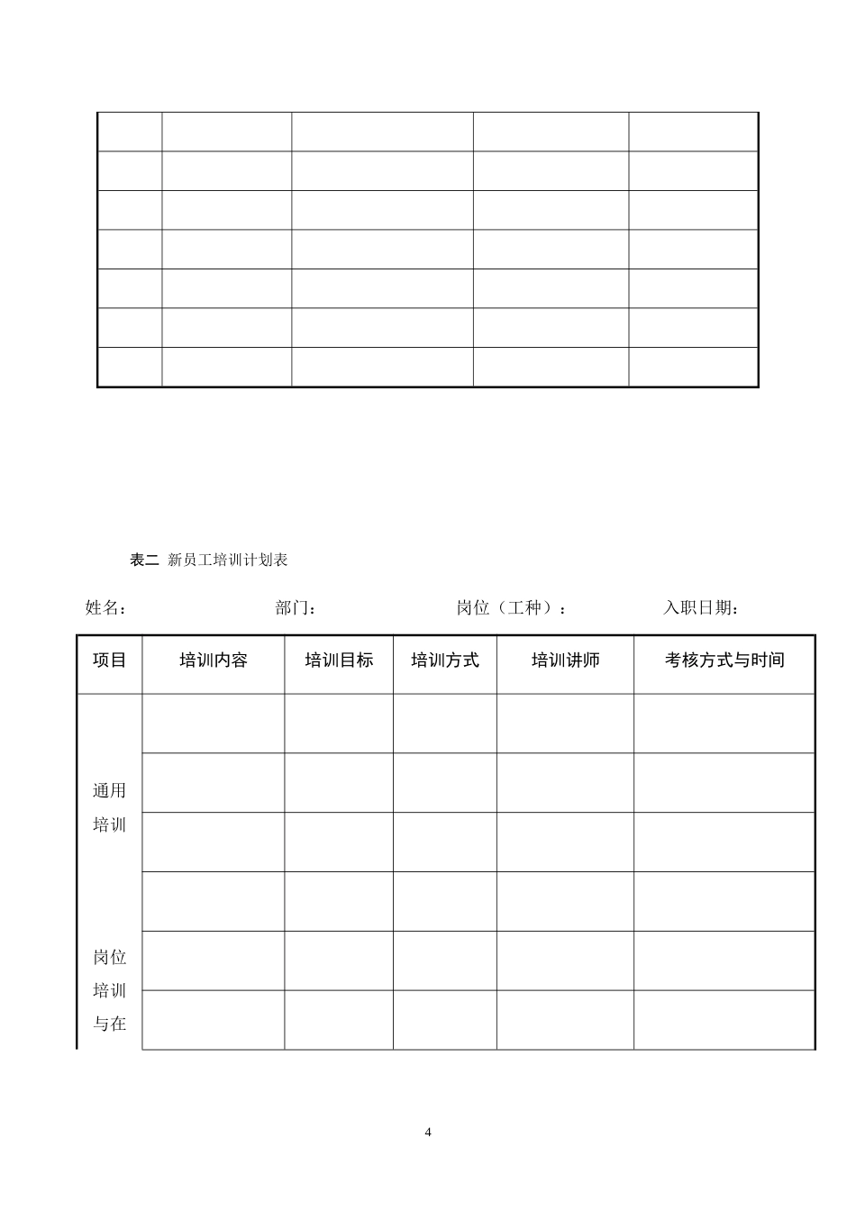 企业培训管理制度(精华)_第4页