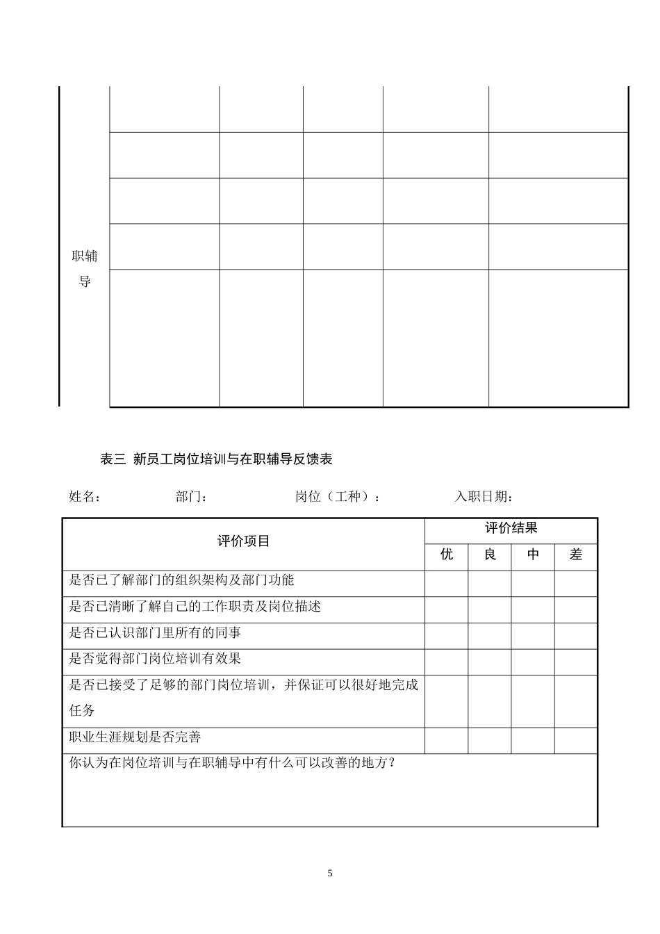 企业培训管理制度(精华)_第5页