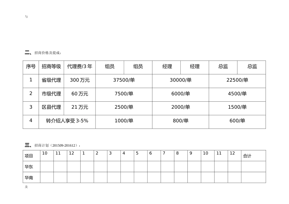 招商人员薪酬福利和绩效考核方案与对策_第2页